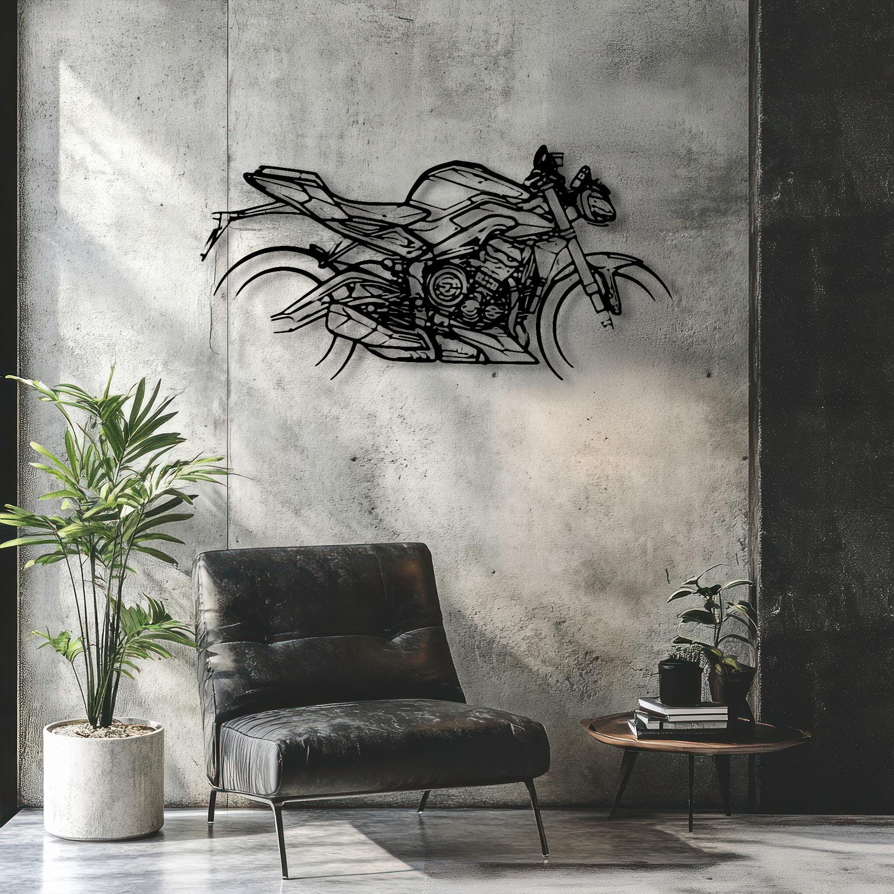Street Triple RS 2023 Silhouette Metal Wall Art