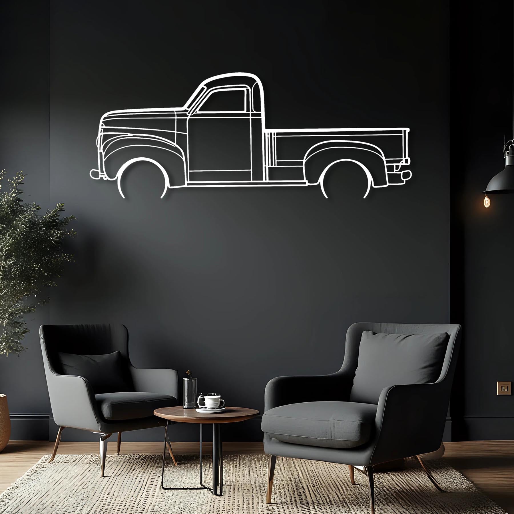 Studebaker M5 Detailed Silhouette Metal Wall Art