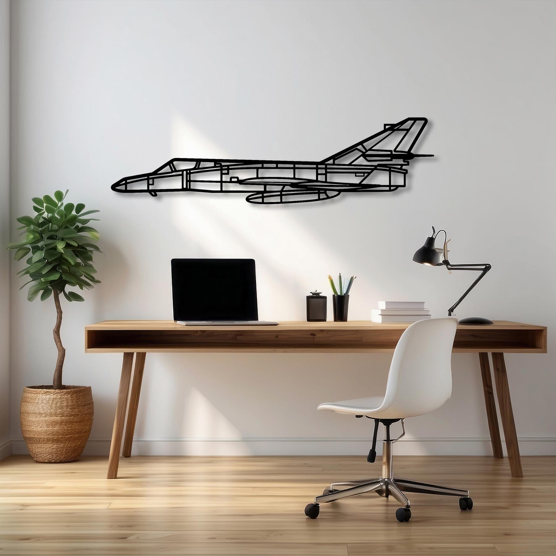 Super-Étendard Modernisé Metal Aircraft Wall Art - NCP0600