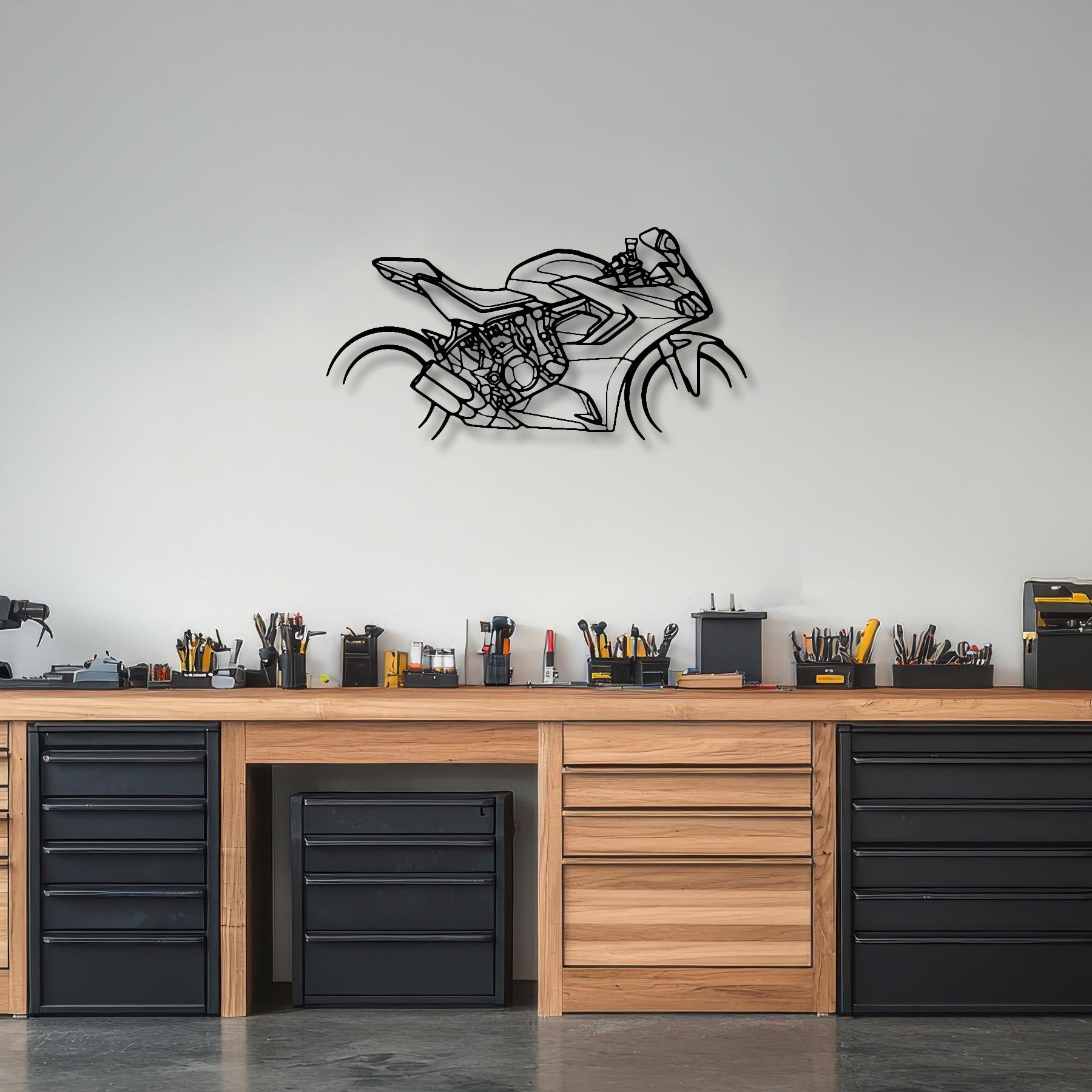 SuperSport 950S 2022 Silhouette Metal Wall Art