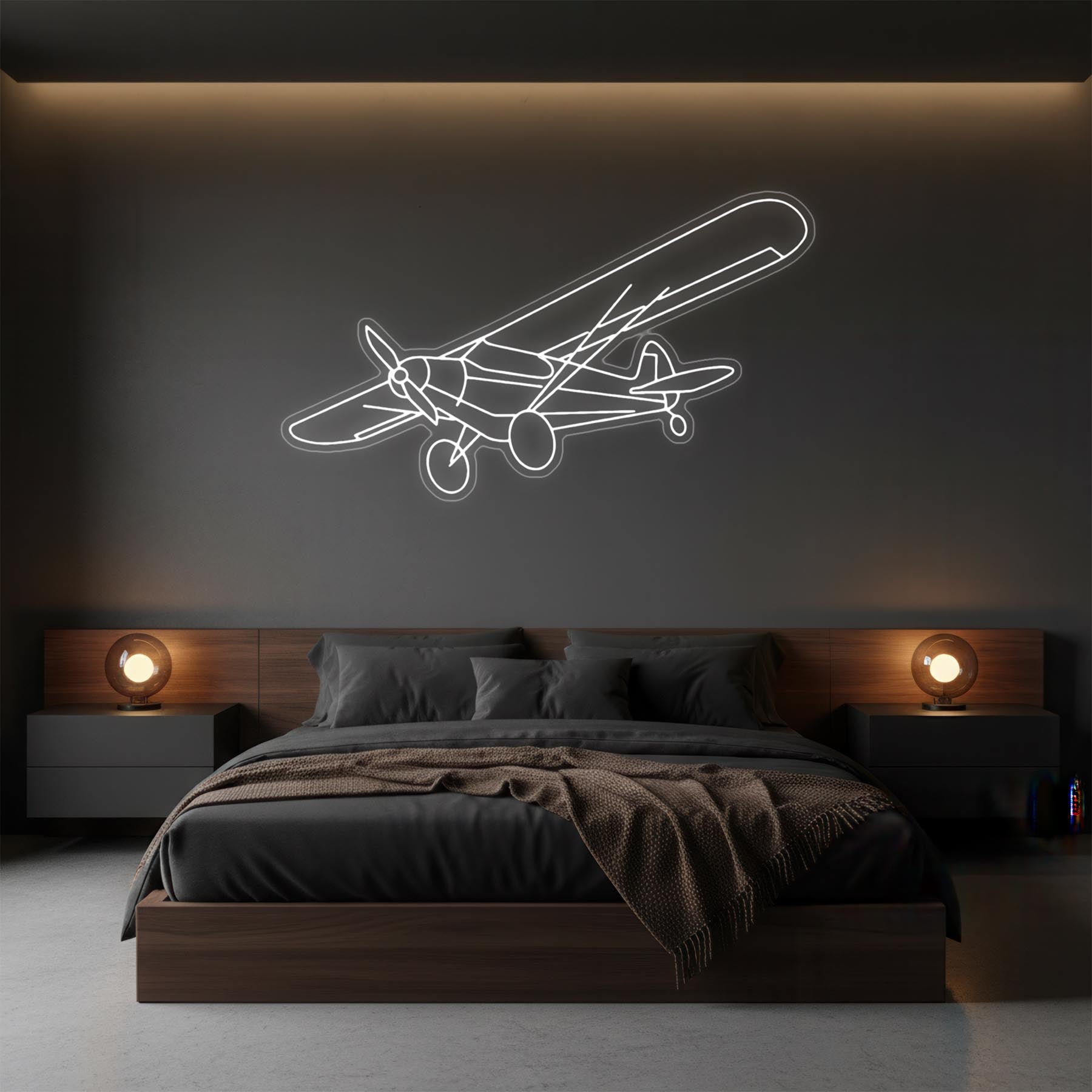 Super Cub Angle Neon Silhouette