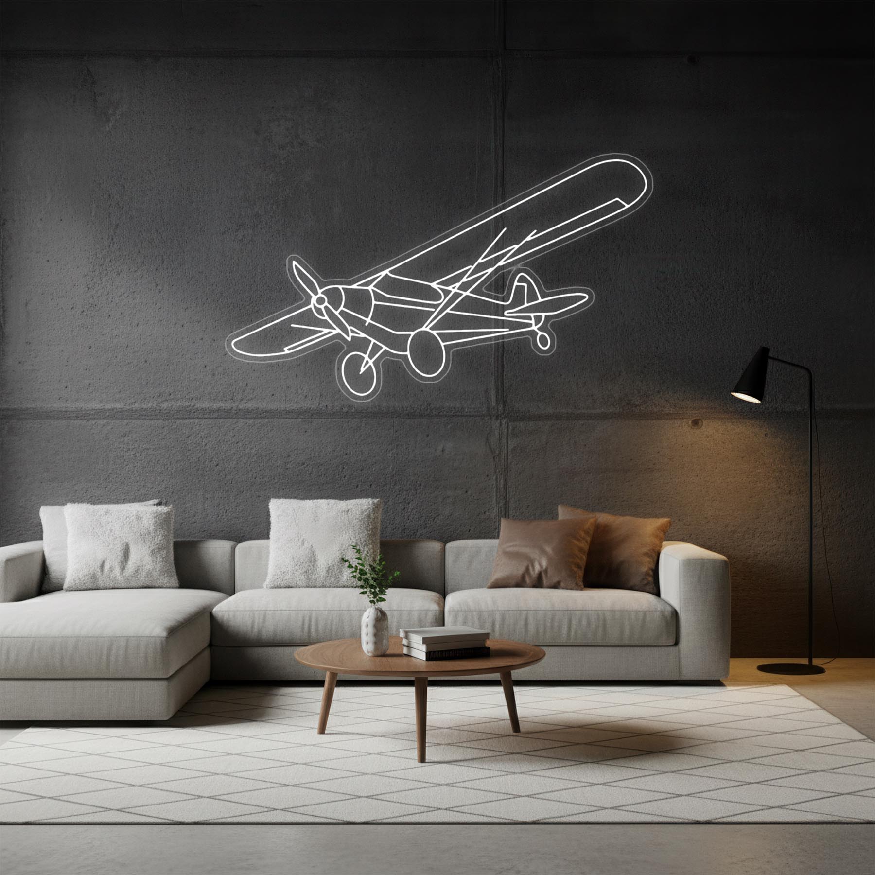 Super Cub Angle Neon Silhouette