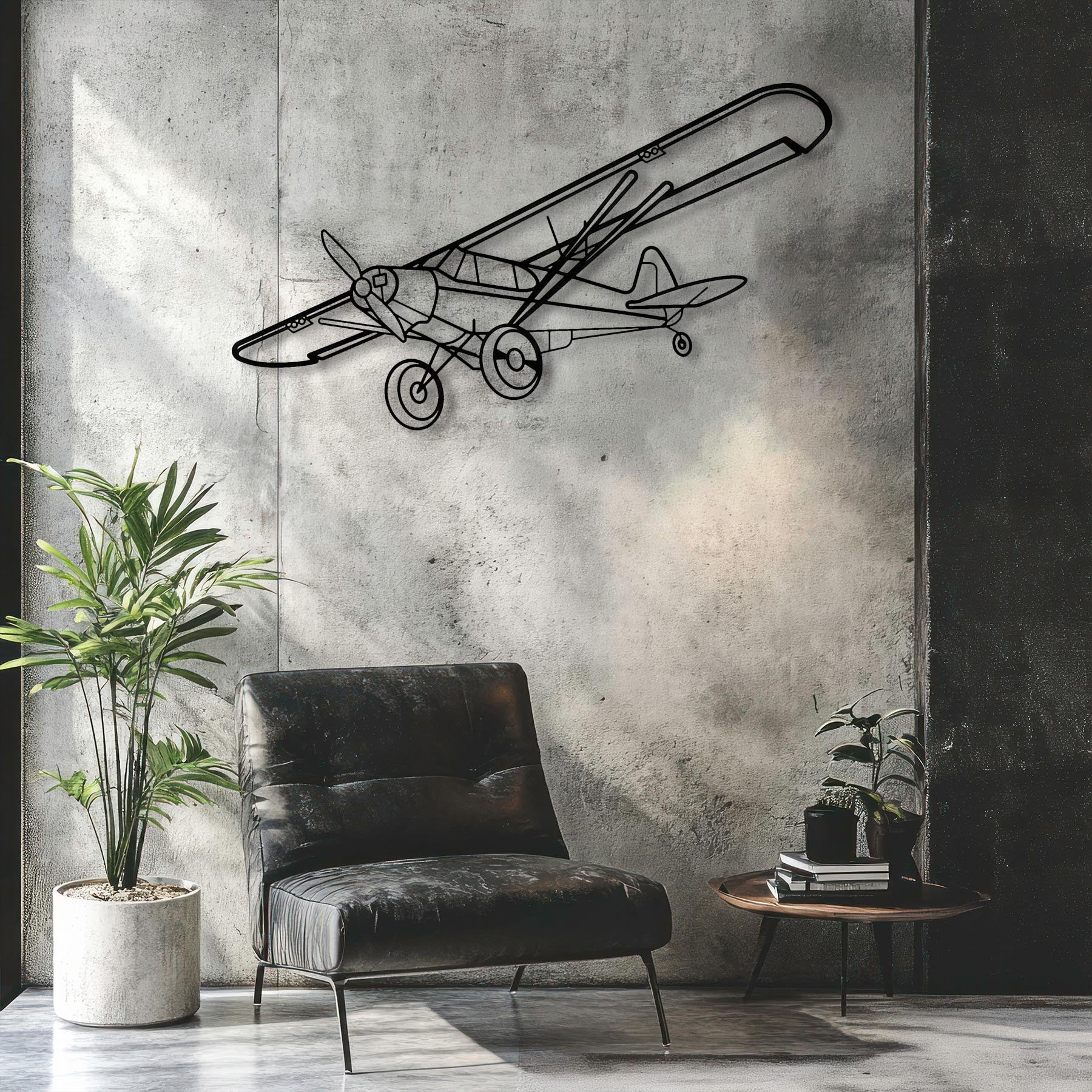 Super Cub Metal Aircraft Wall Art - NCP0139