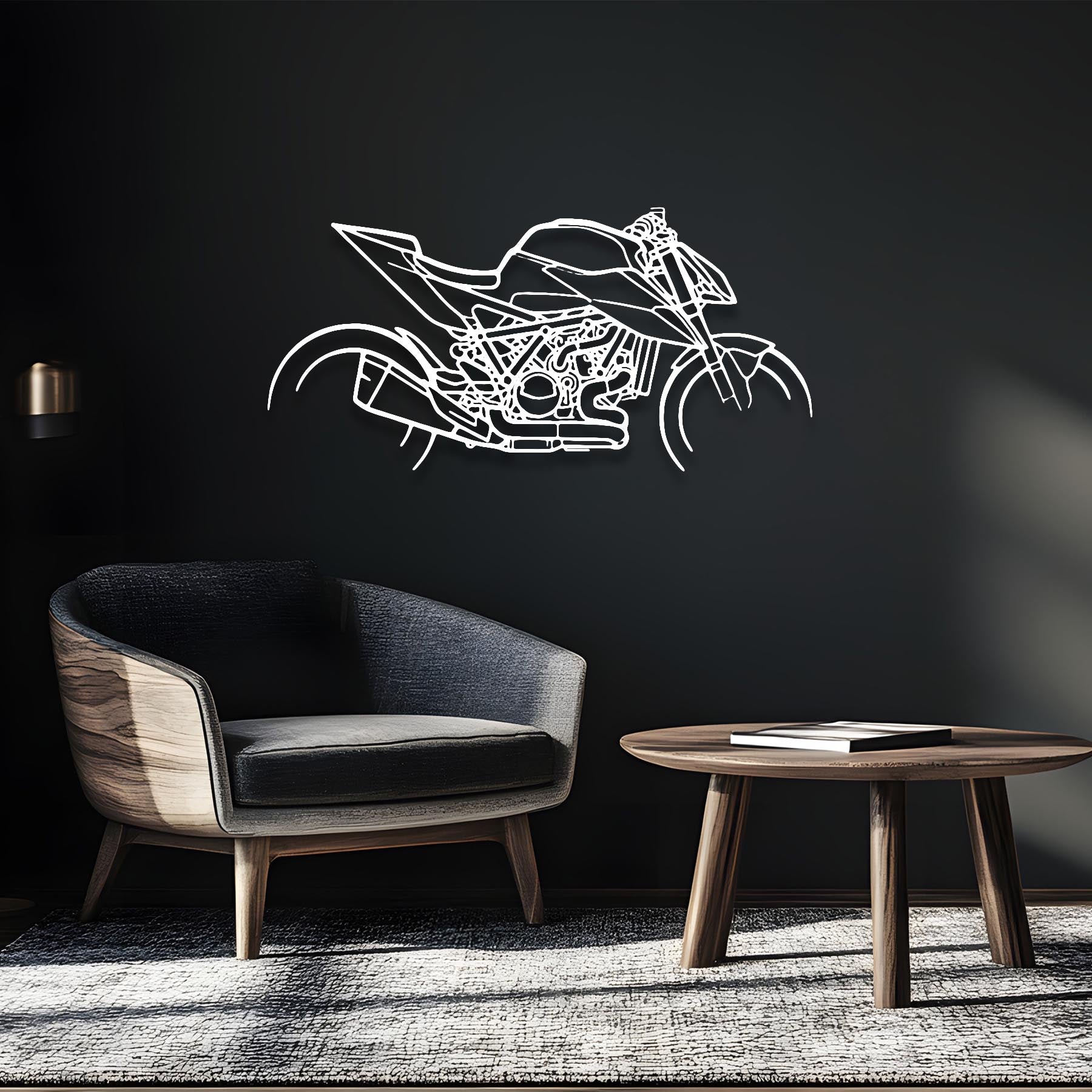 Super Duke 2021 Silhouette Metal Wall Art