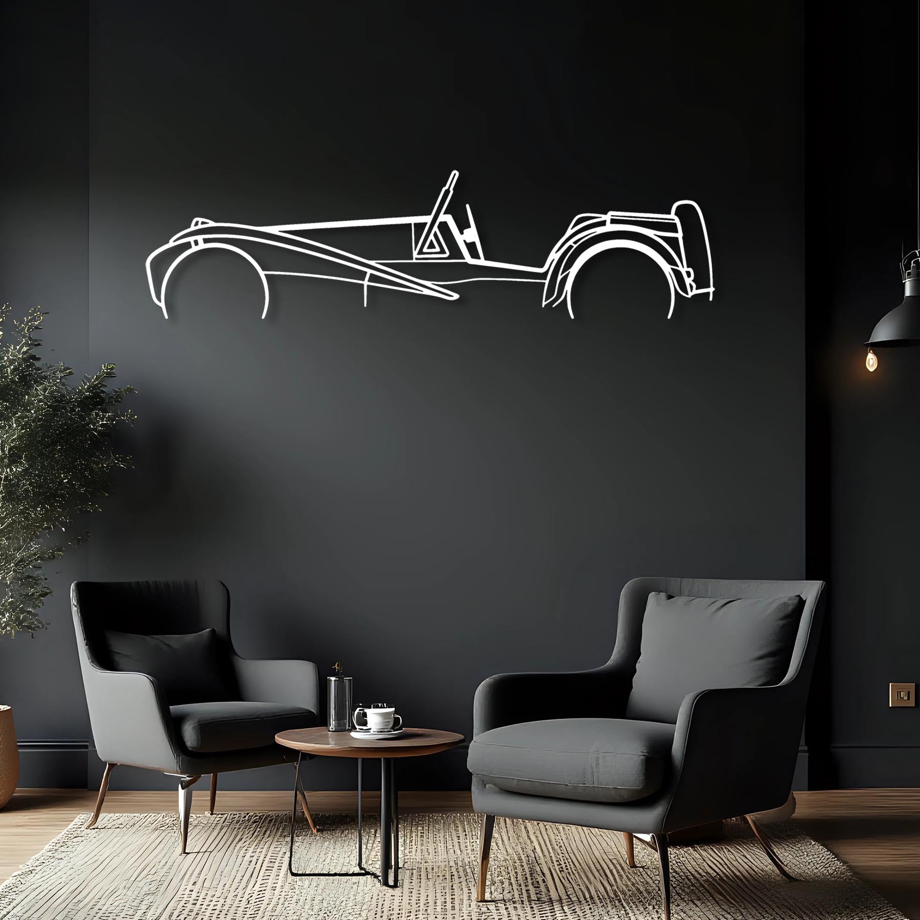 Super Seven Classic Silhouette Metal Wall Art