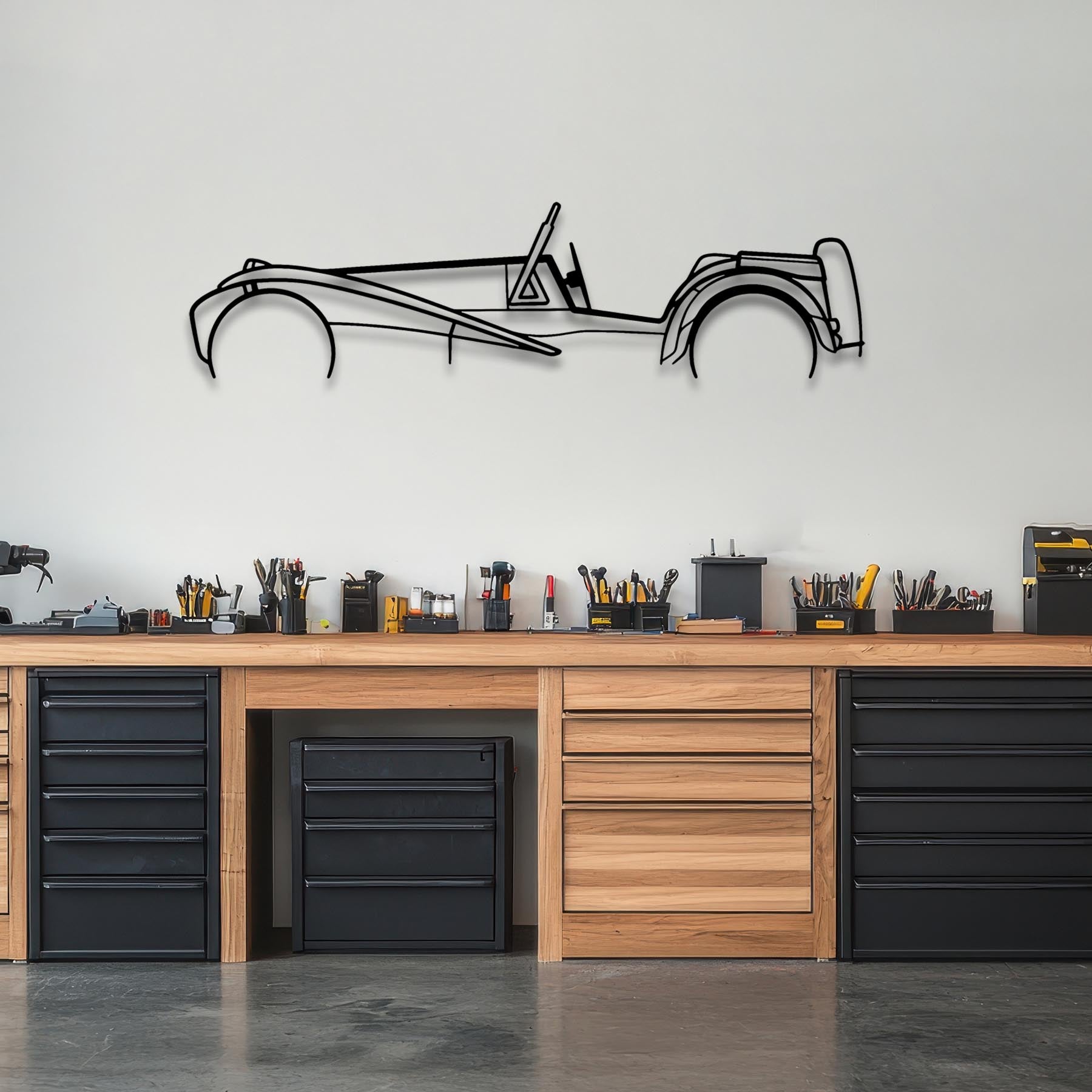 Super Seven Classic Silhouette Metal Wall Art