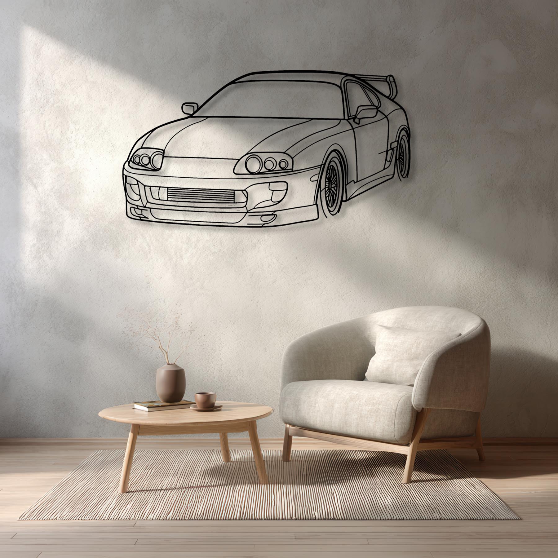 Supra 1994 Angle Silhouette Metal Wall Art