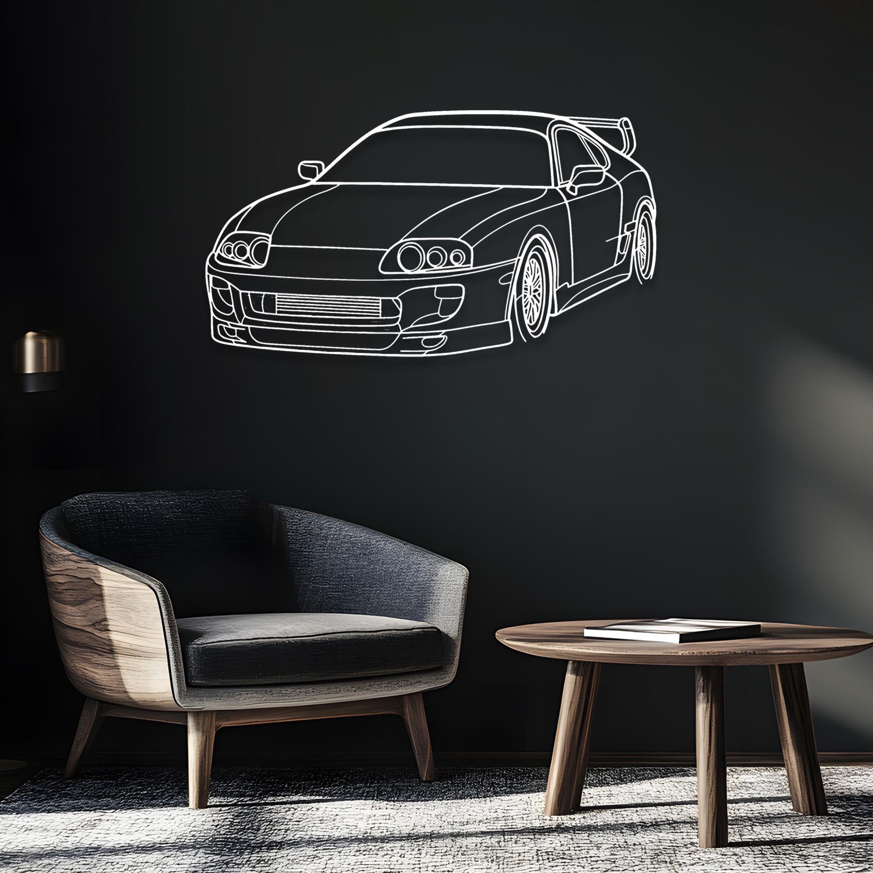 Supra 1994 Angle Silhouette Metal Wall Art