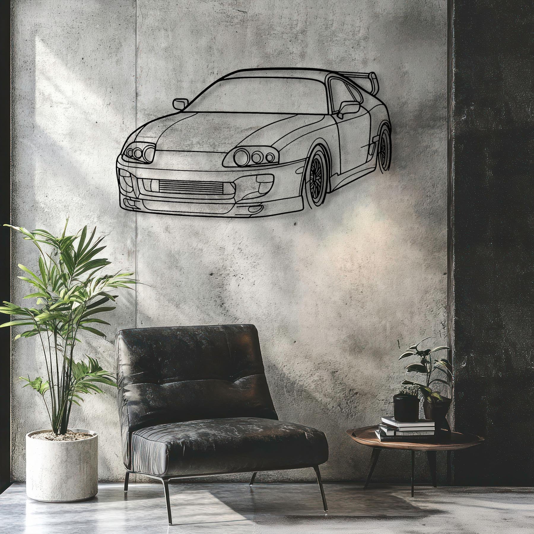 Supra 1994 Angle Silhouette Metal Wall Art