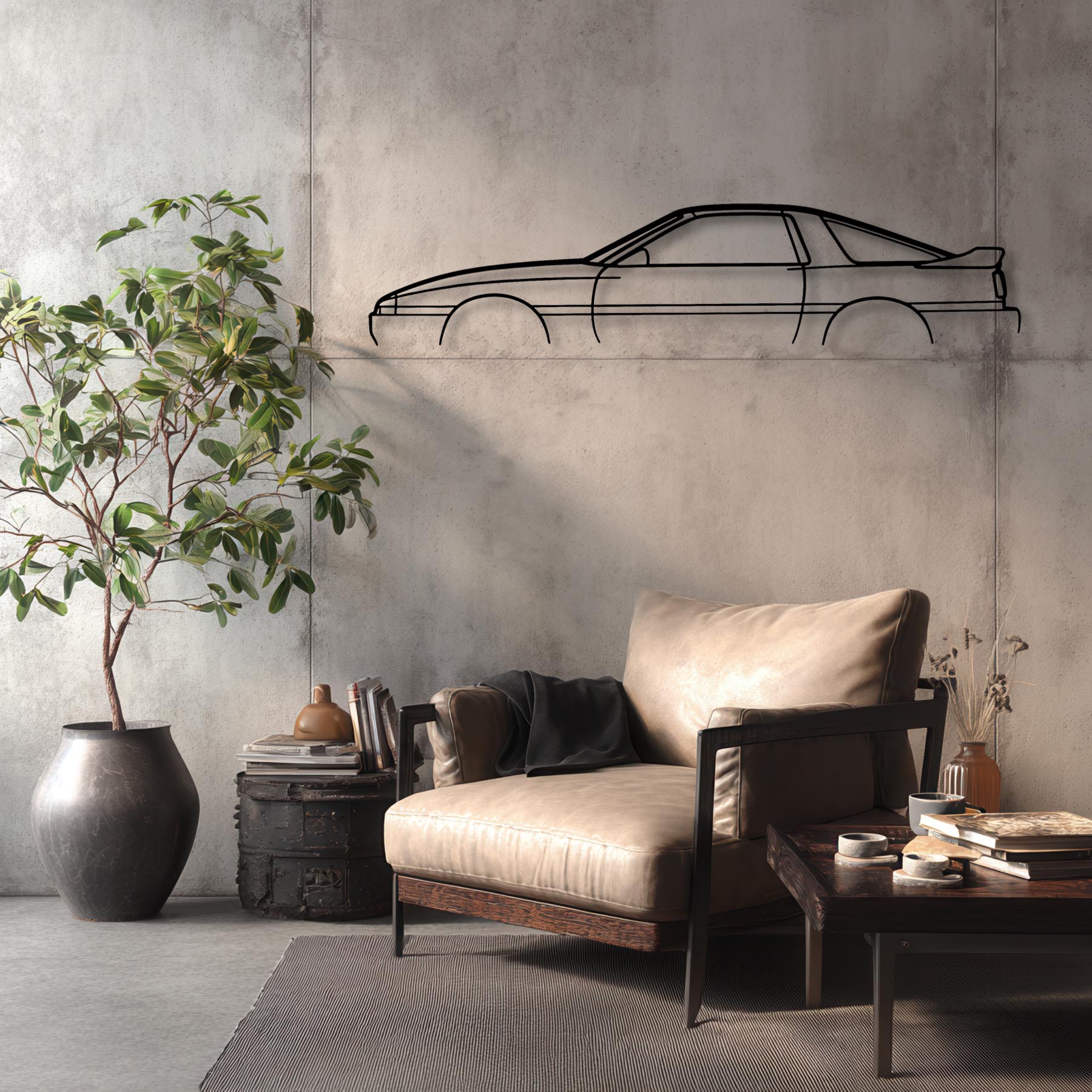 Supra MK3 1990 Classic Silhouette Metal Wall Art