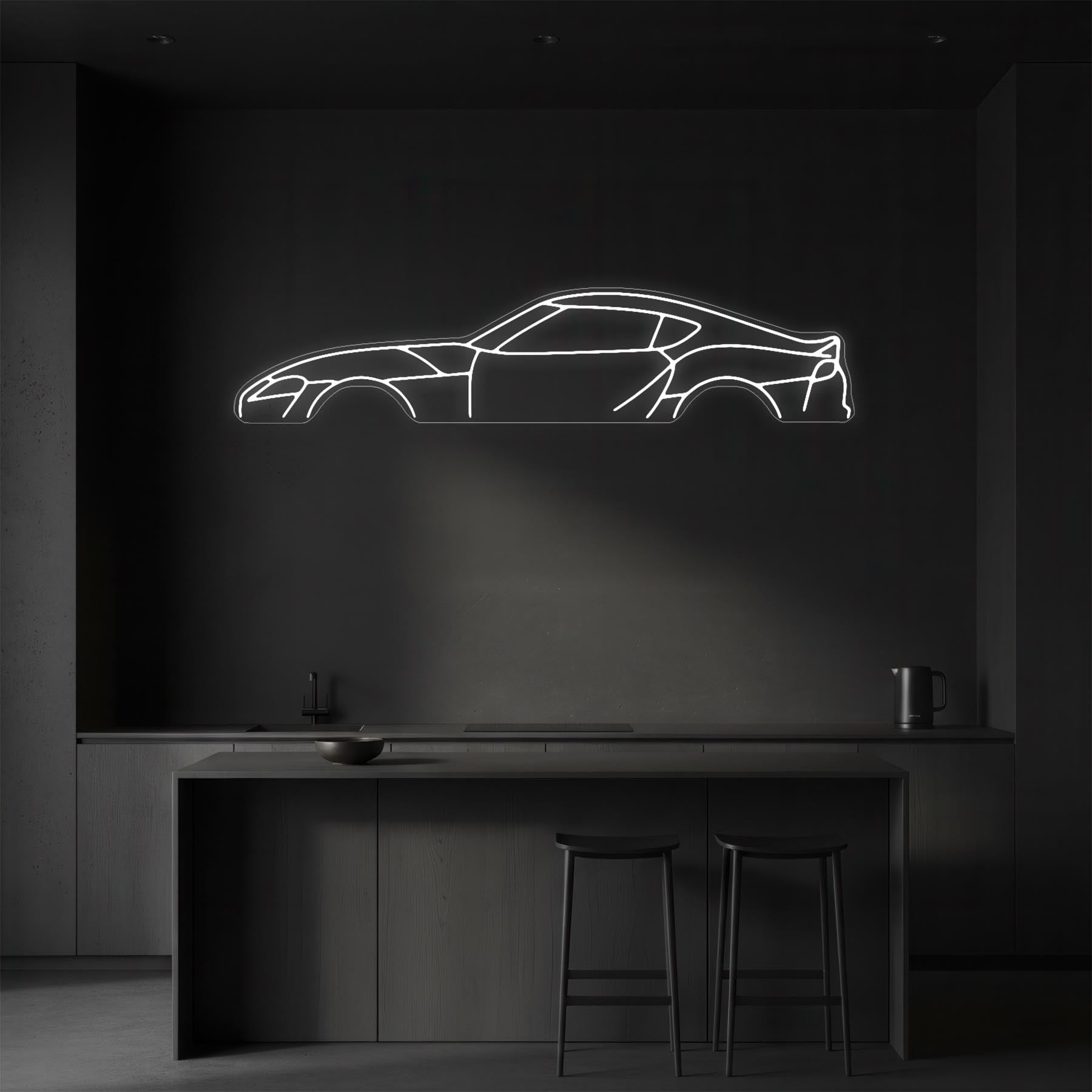 Supra MK5 Neon Silhouette