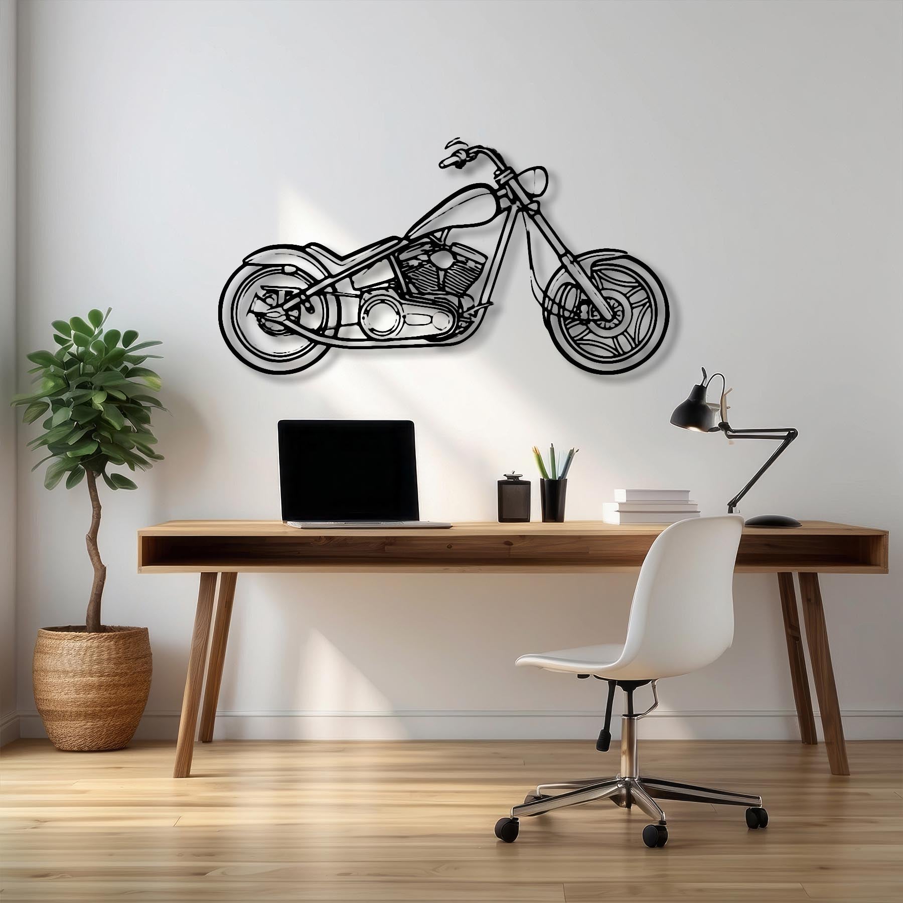 Swift Bar Chopper 2005 Silhouette Metal Wall Art