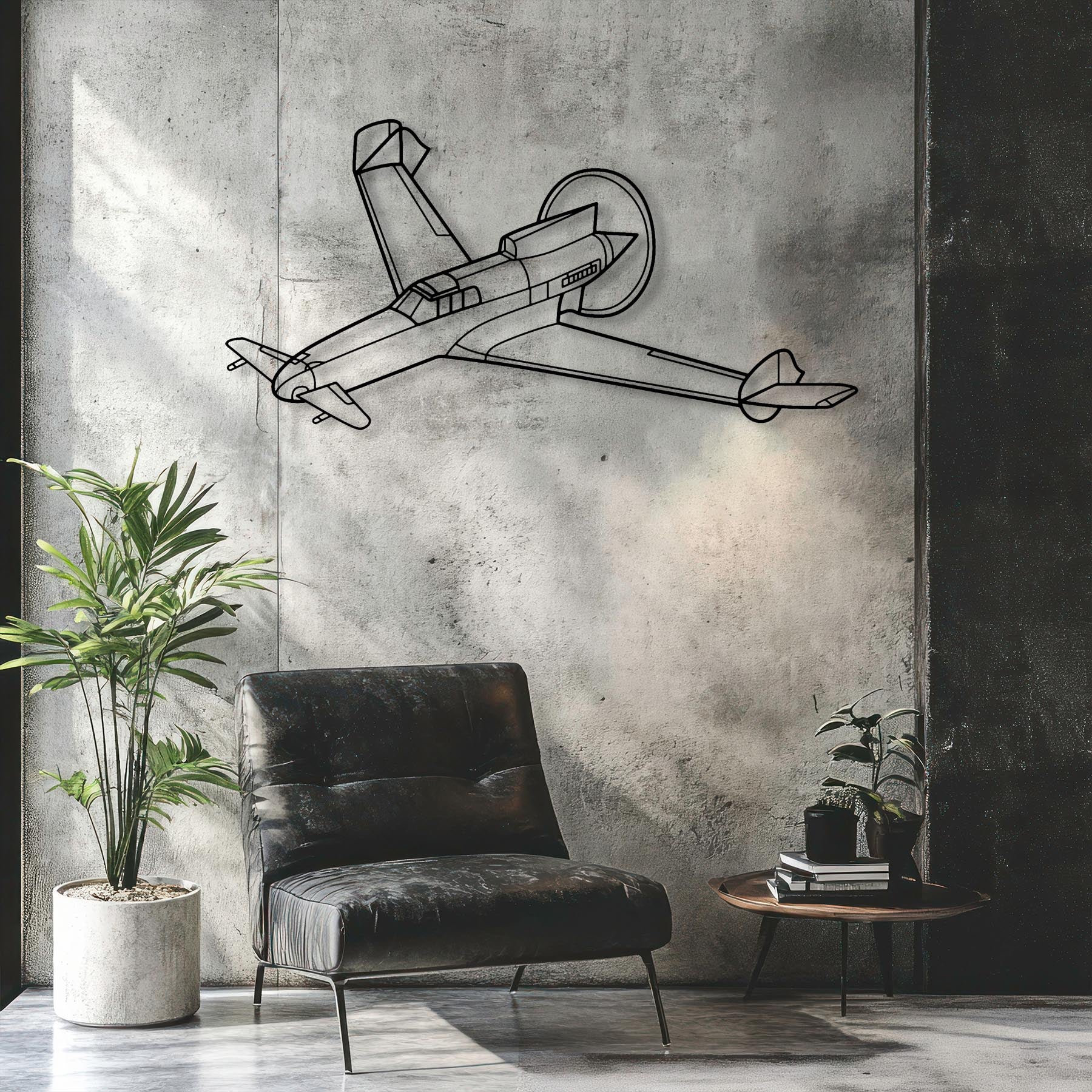 T-28 Trojan Metal Aircraft Wall Art - NCP0602