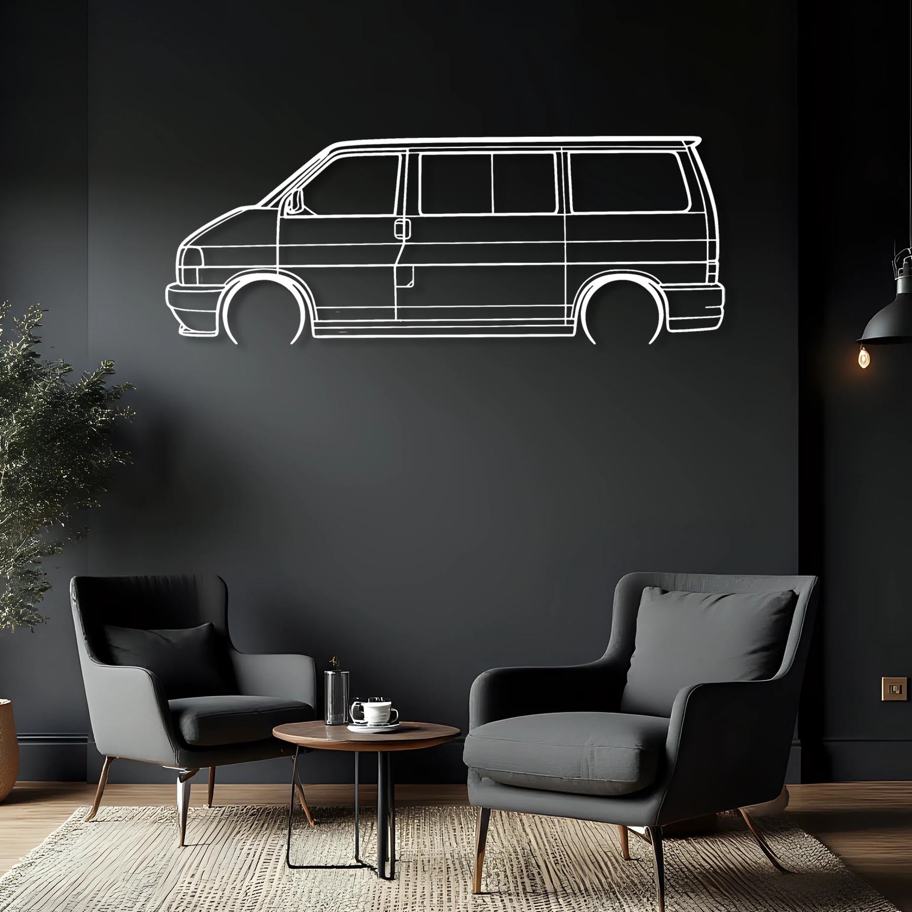 T4 1999 Detailed Silhouette Metal Wall Art