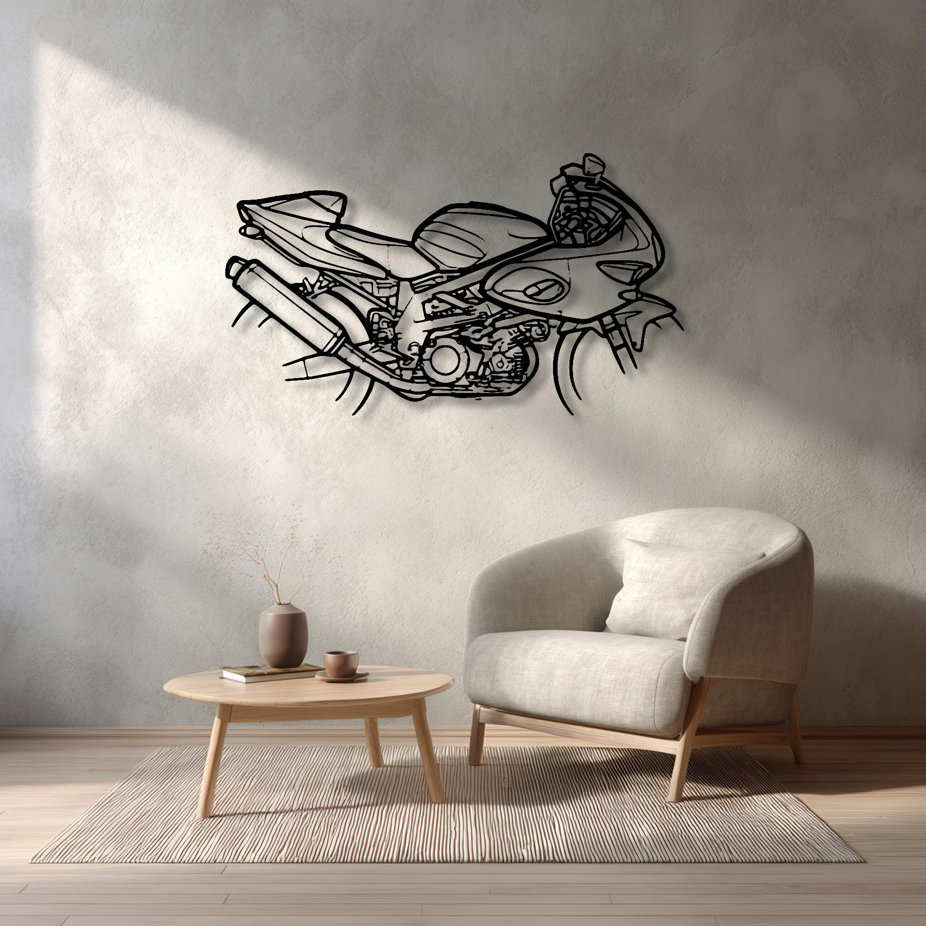 TL 1000 Supersport 1997 Silhouette Metal Wall Art