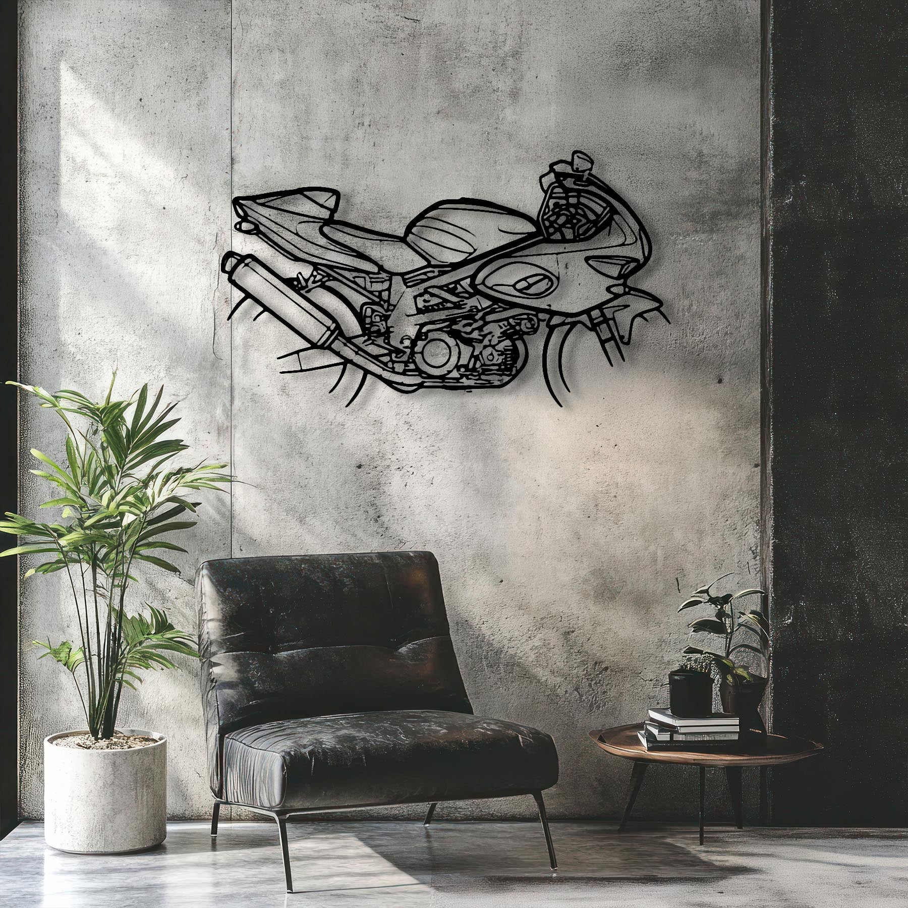 TL 1000 Supersport 1997 Silhouette Metal Wall Art