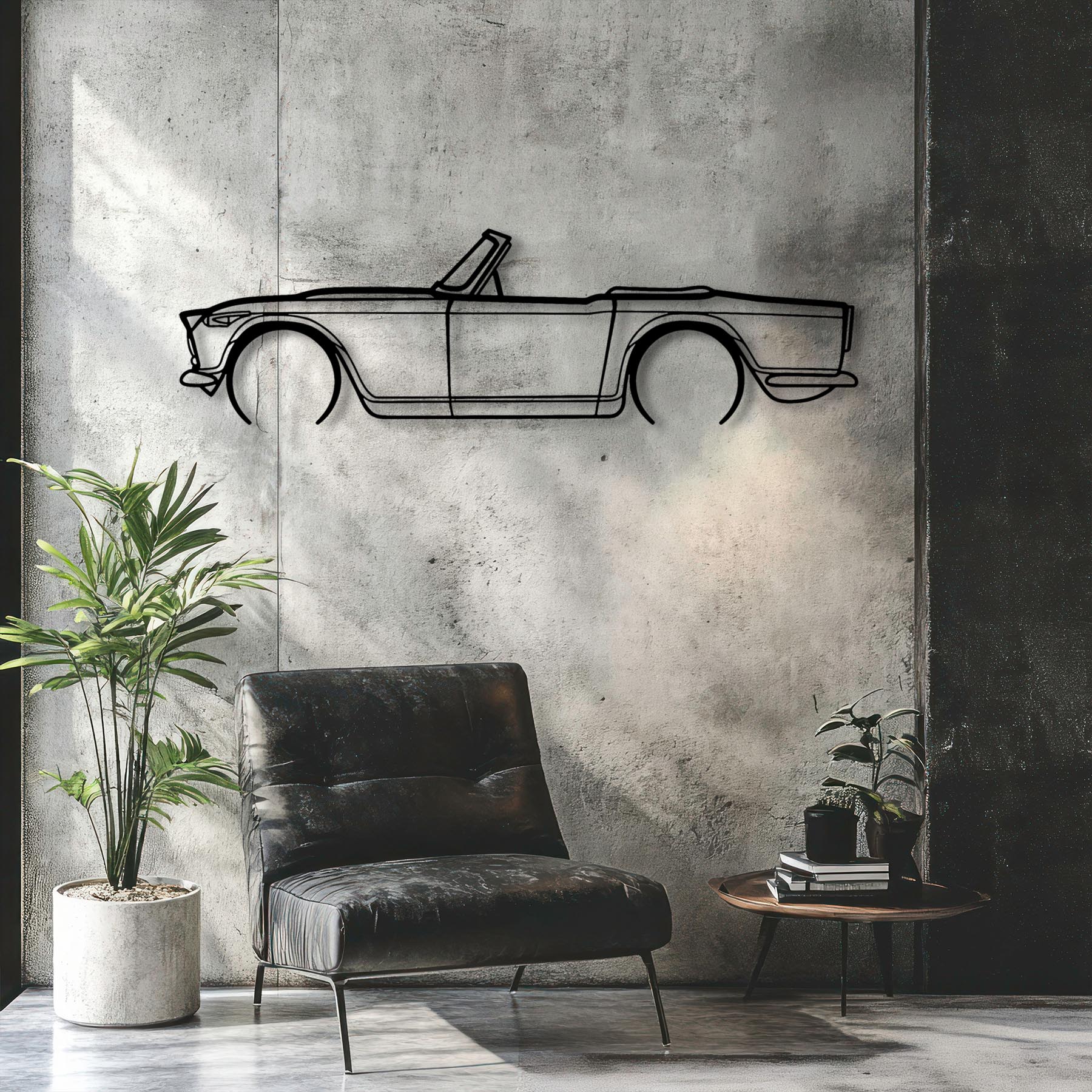 TR4A IRS Detailed Silhouette Metal Wall Art