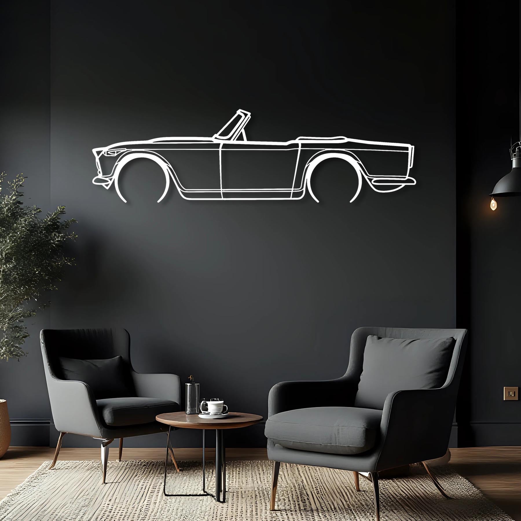 TR4A IRS Detailed Silhouette Metal Wall Art
