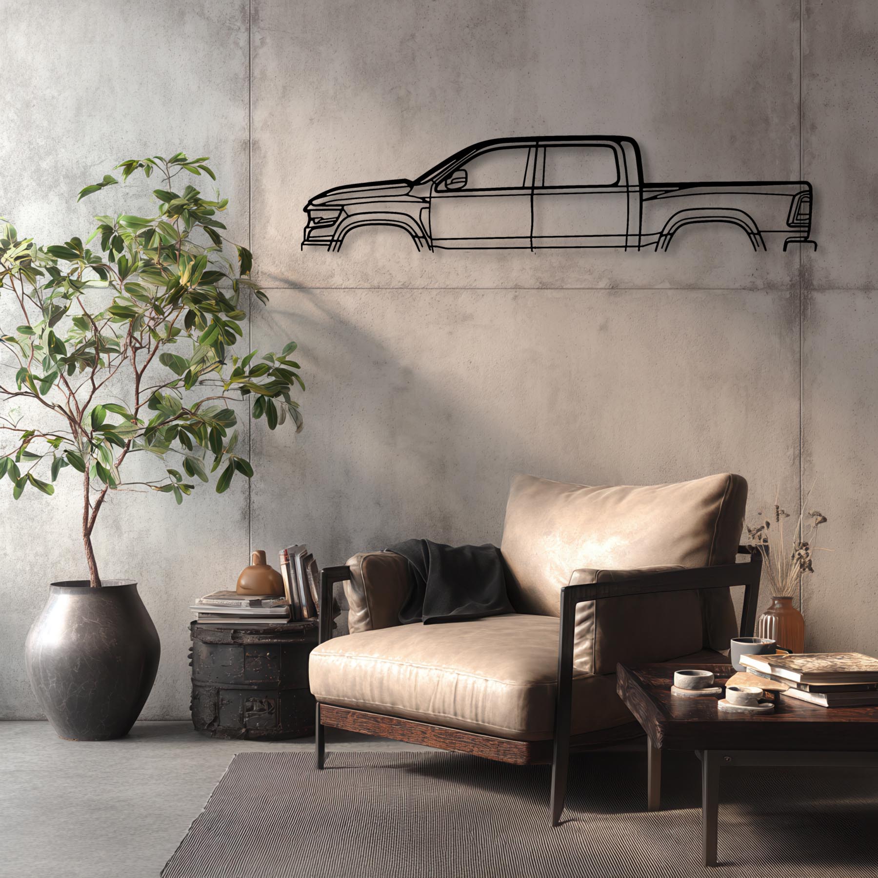 TRX 2021 Classic Silhouette Metal Wall Art