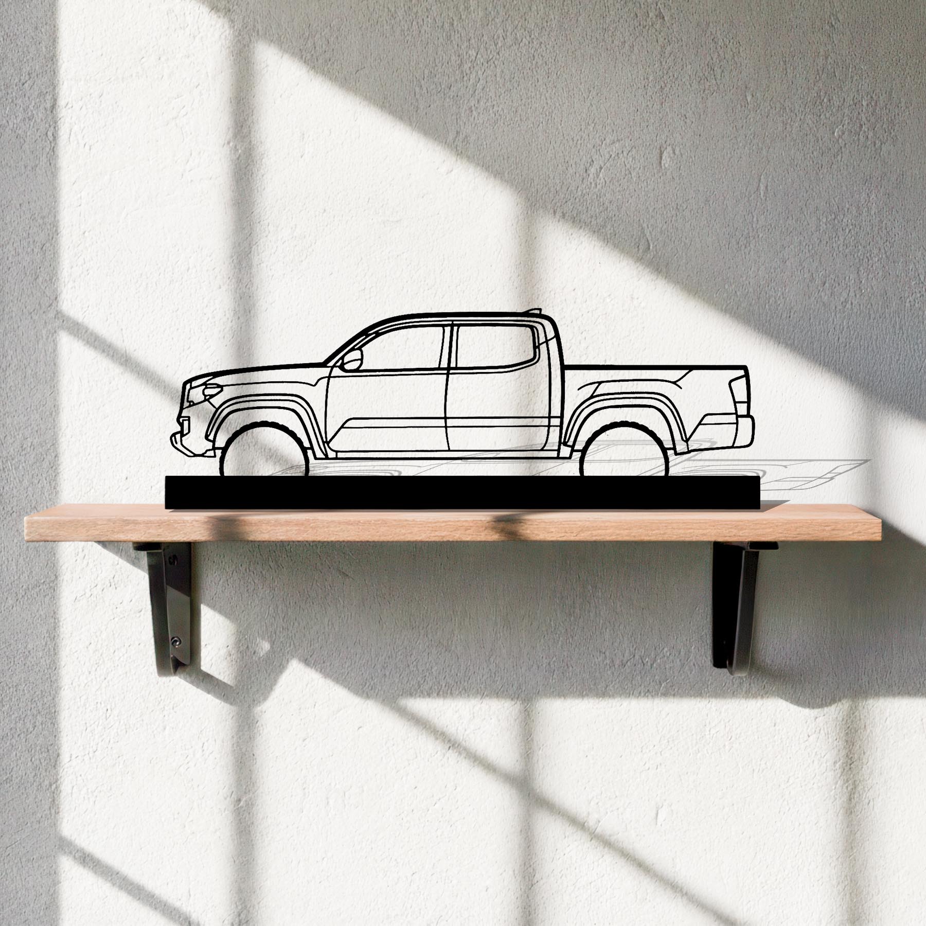 Tacoma Lunar Rock Silhouette Metal Art Stand