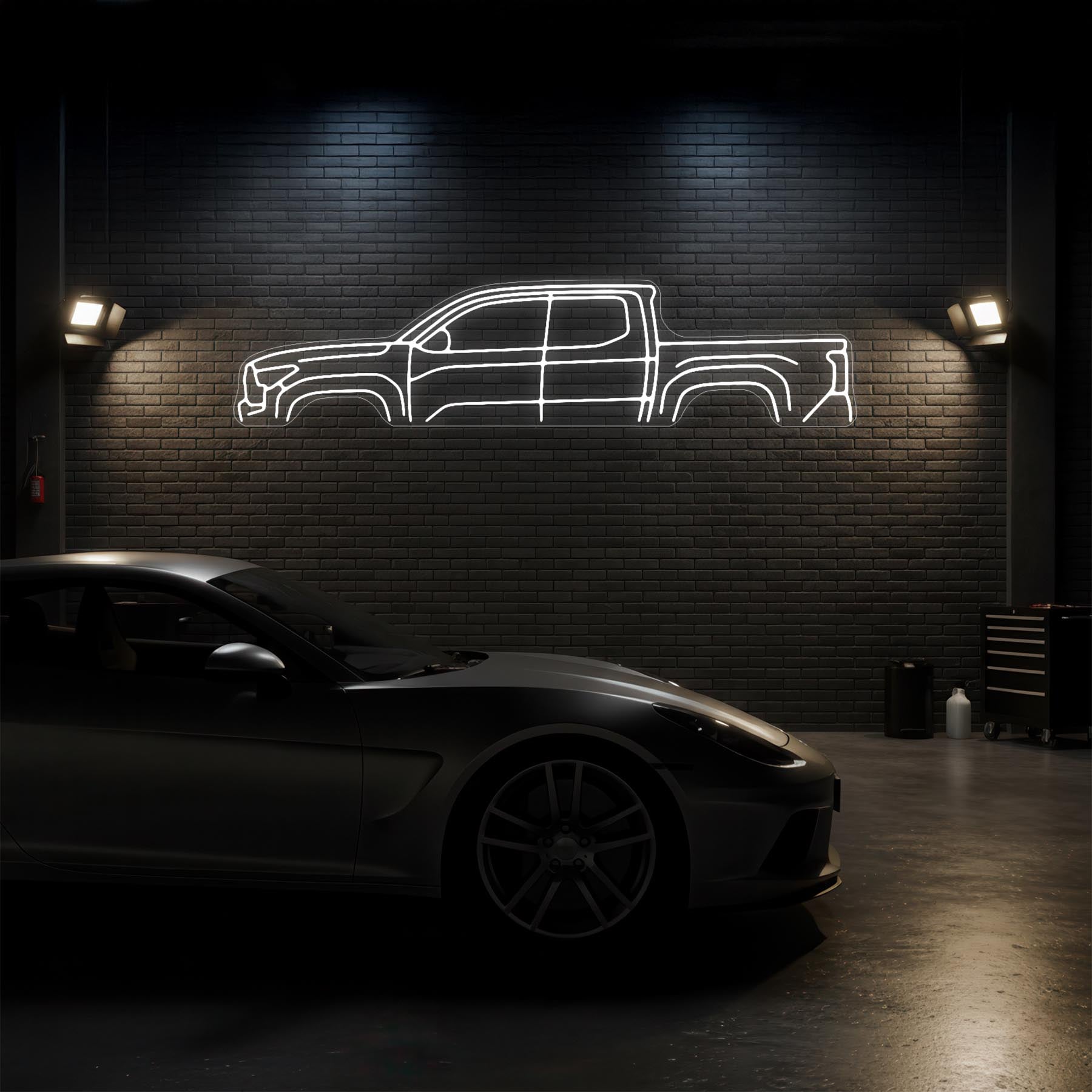 Tacoma TRD 2024 Neon Silhouette