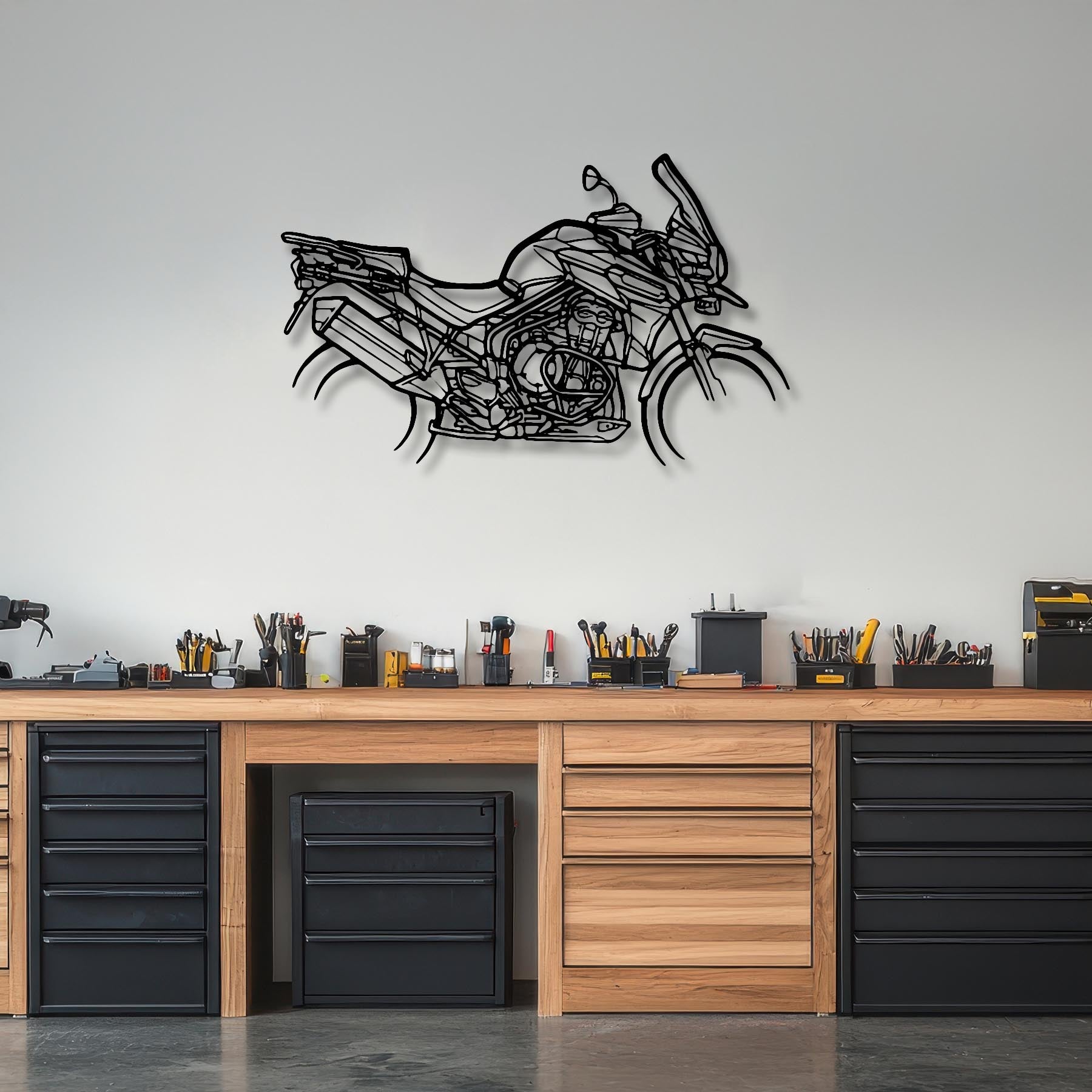 Tiger Explorer Silhouette Metal Wall Art