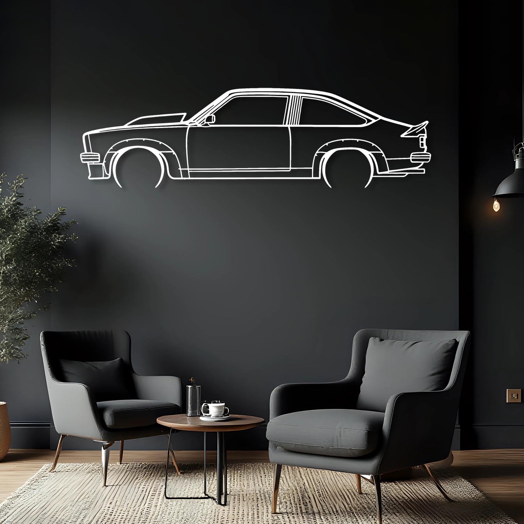 Torana 1977 Detailed Silhouette Metal Wall Art