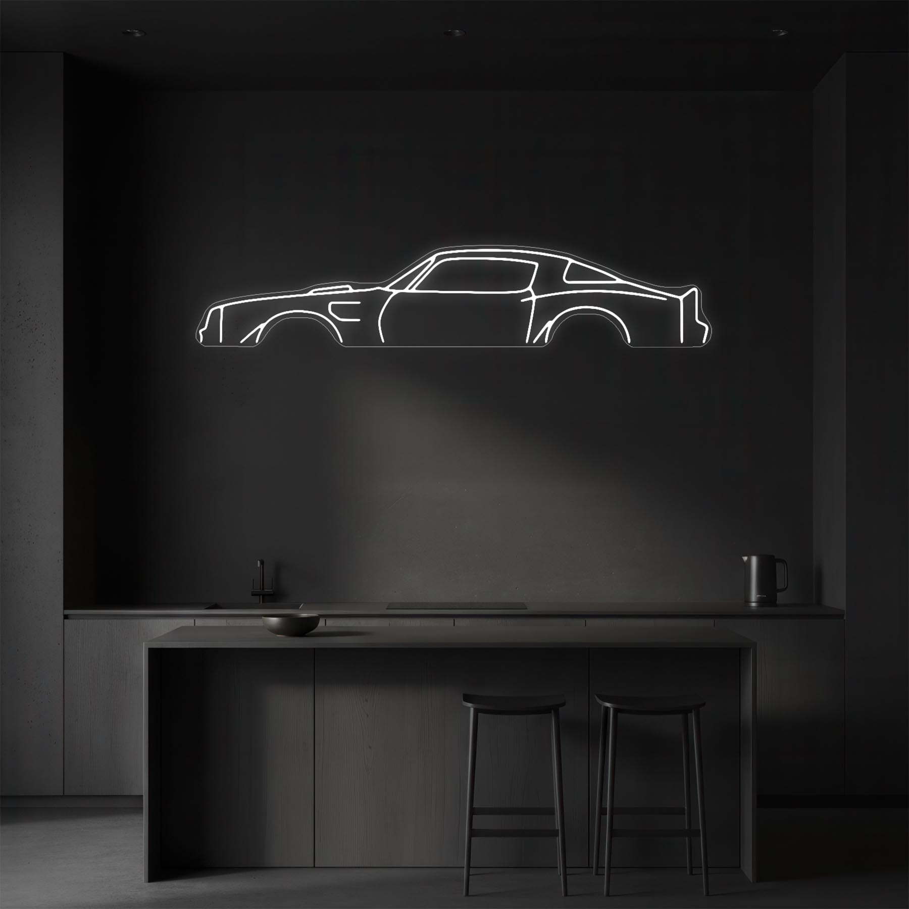 Trans Am 1977 Neon Silhouette