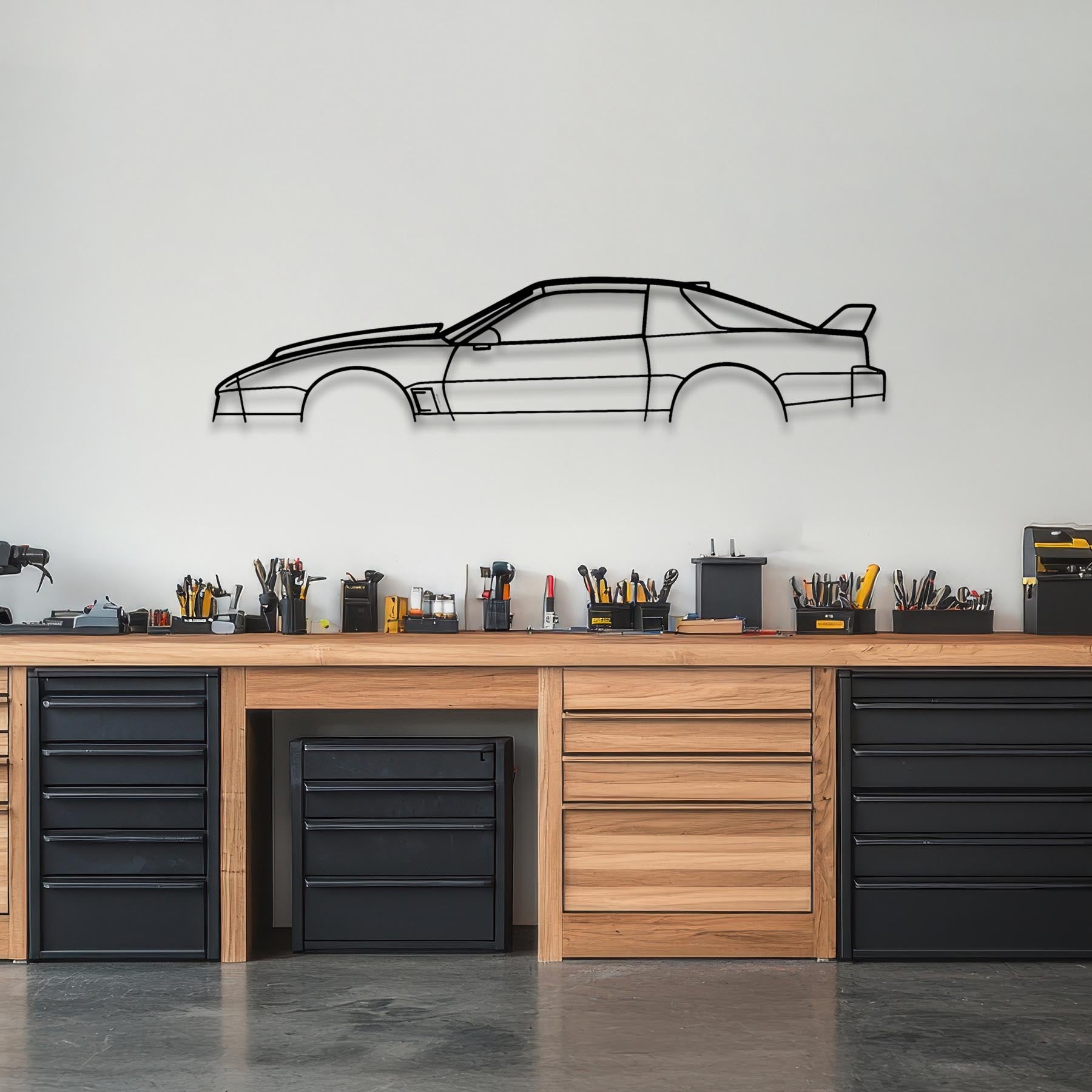 Trans Am 1986 Classic Silhouette Metal Wall Art