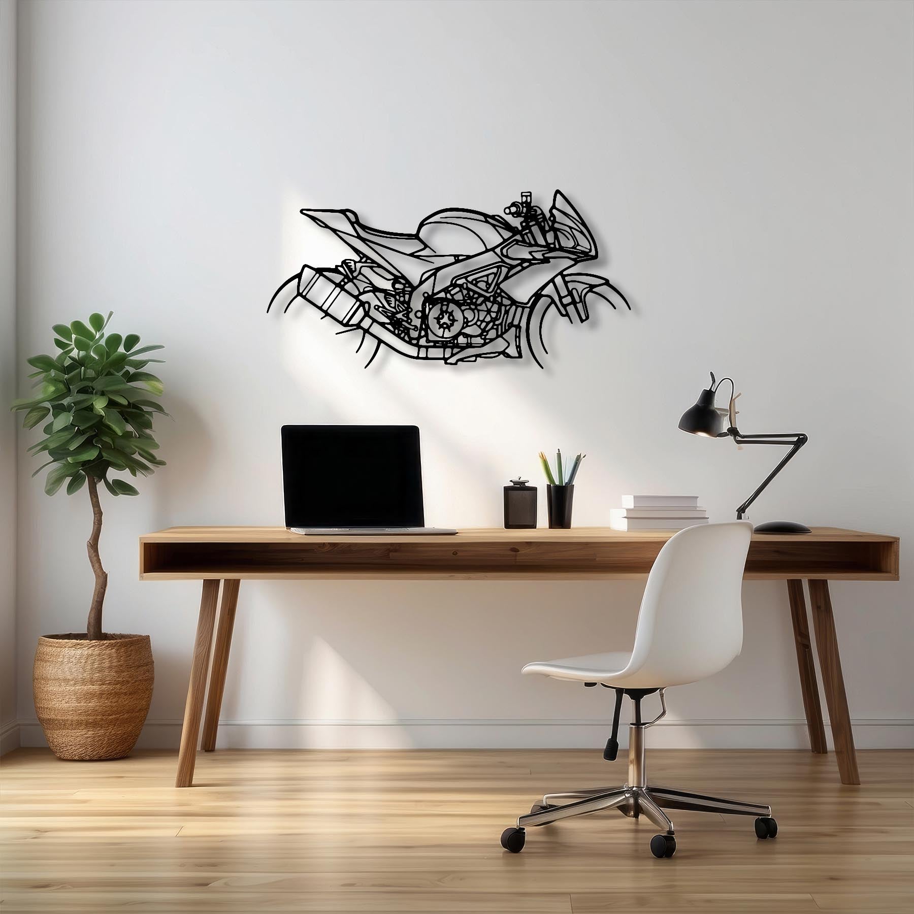 Tuono 2018 Silhouette Metal Wall Art