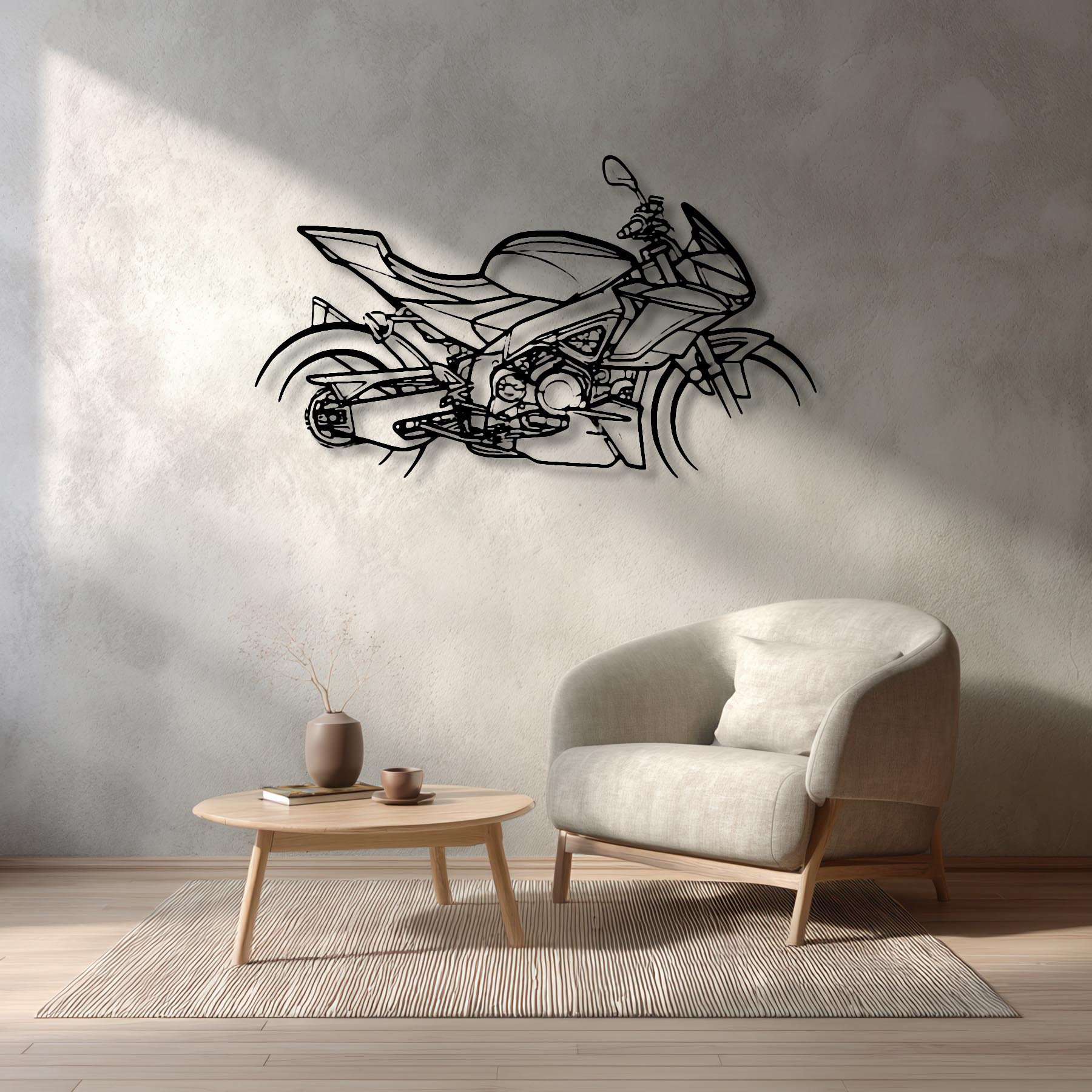 Tuono V4 2021 Silhouette Metal Wall Art