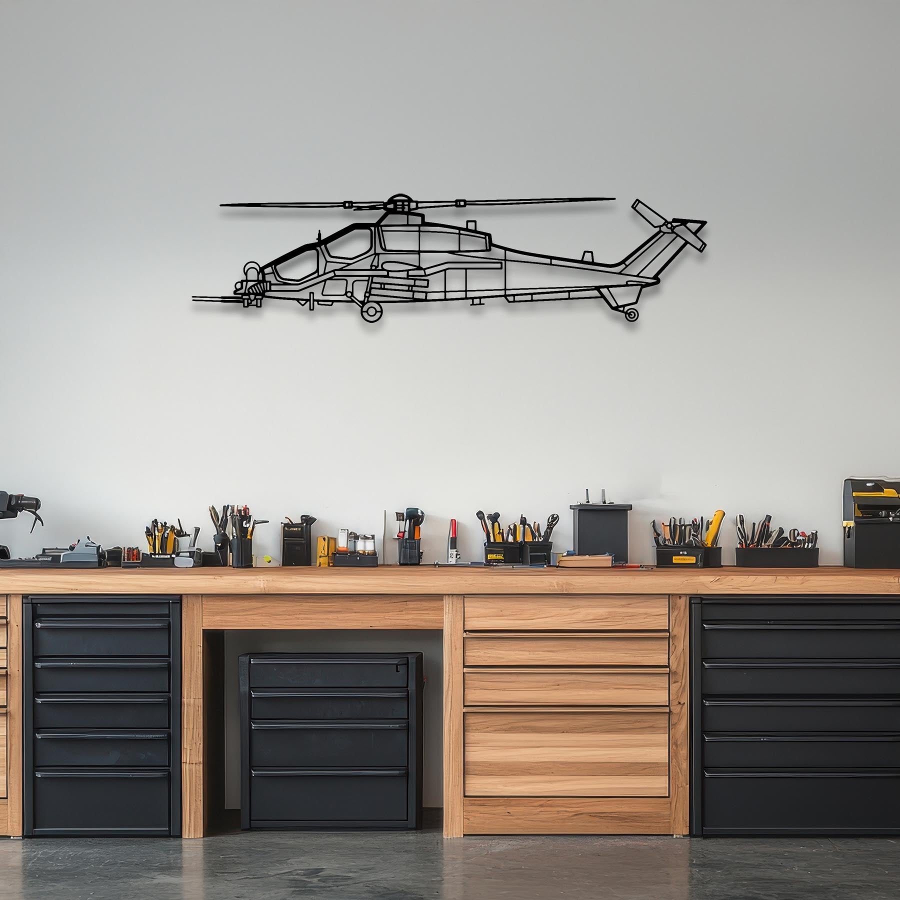 UH-60 Black Hawk Metal Aircraft Wall Art - NCP0146