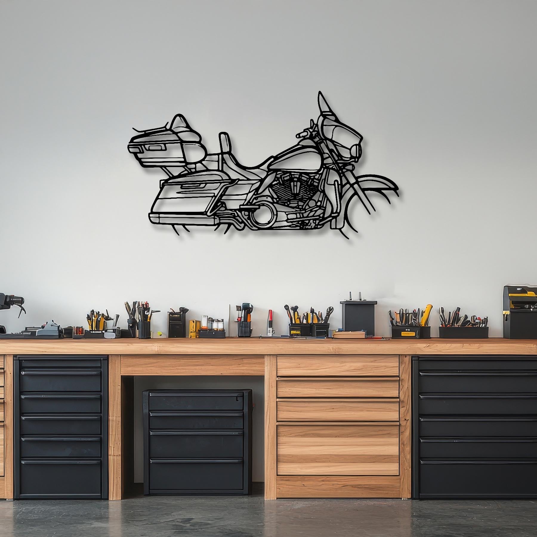 Ultra Glide Silhouette Metal Wall Art