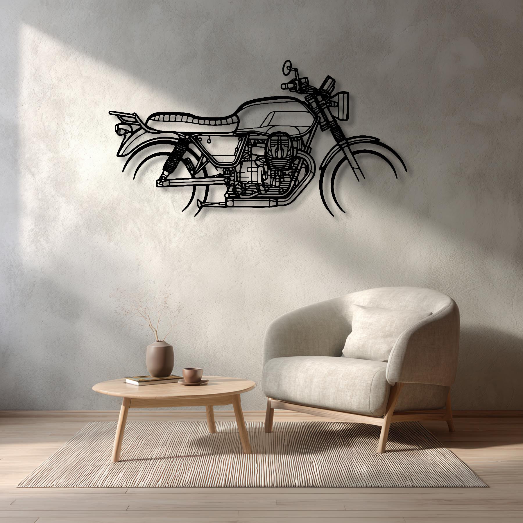 V7 3 2017 Silhouette Metal Wall Art