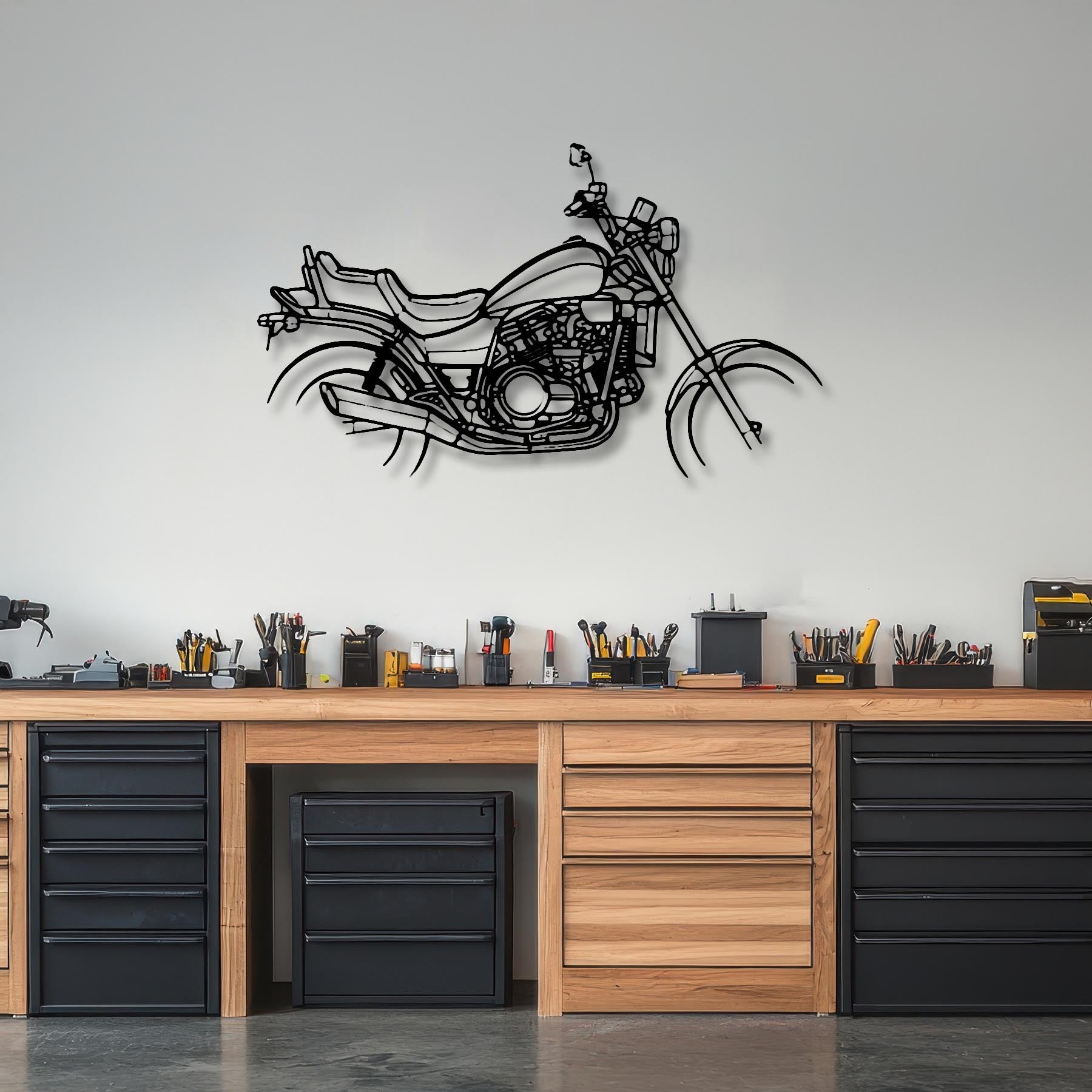 VF1100C 1984 Silhouette Metal Wall Art