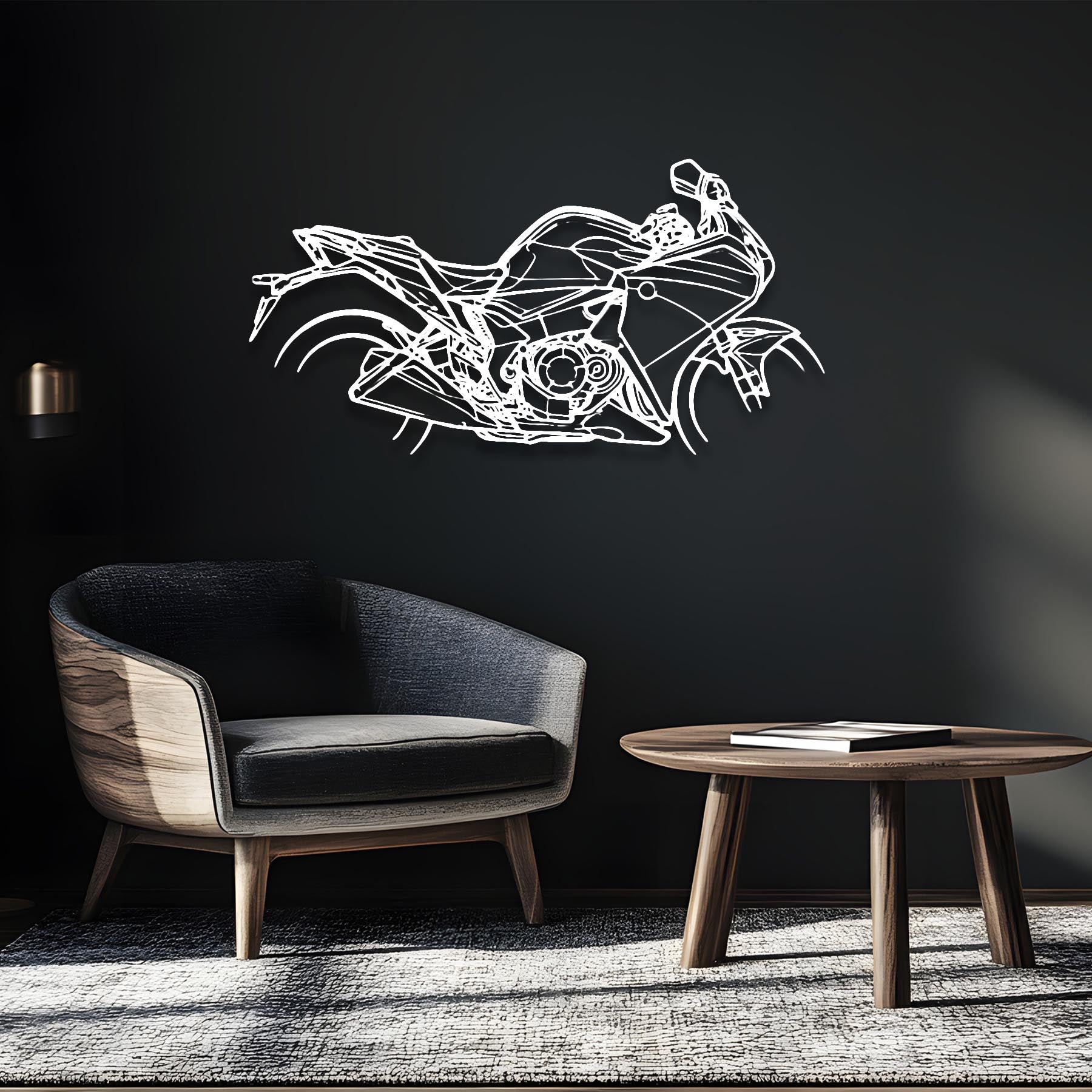 VFR 1200F 2012 Silhouette Metal Wall Art