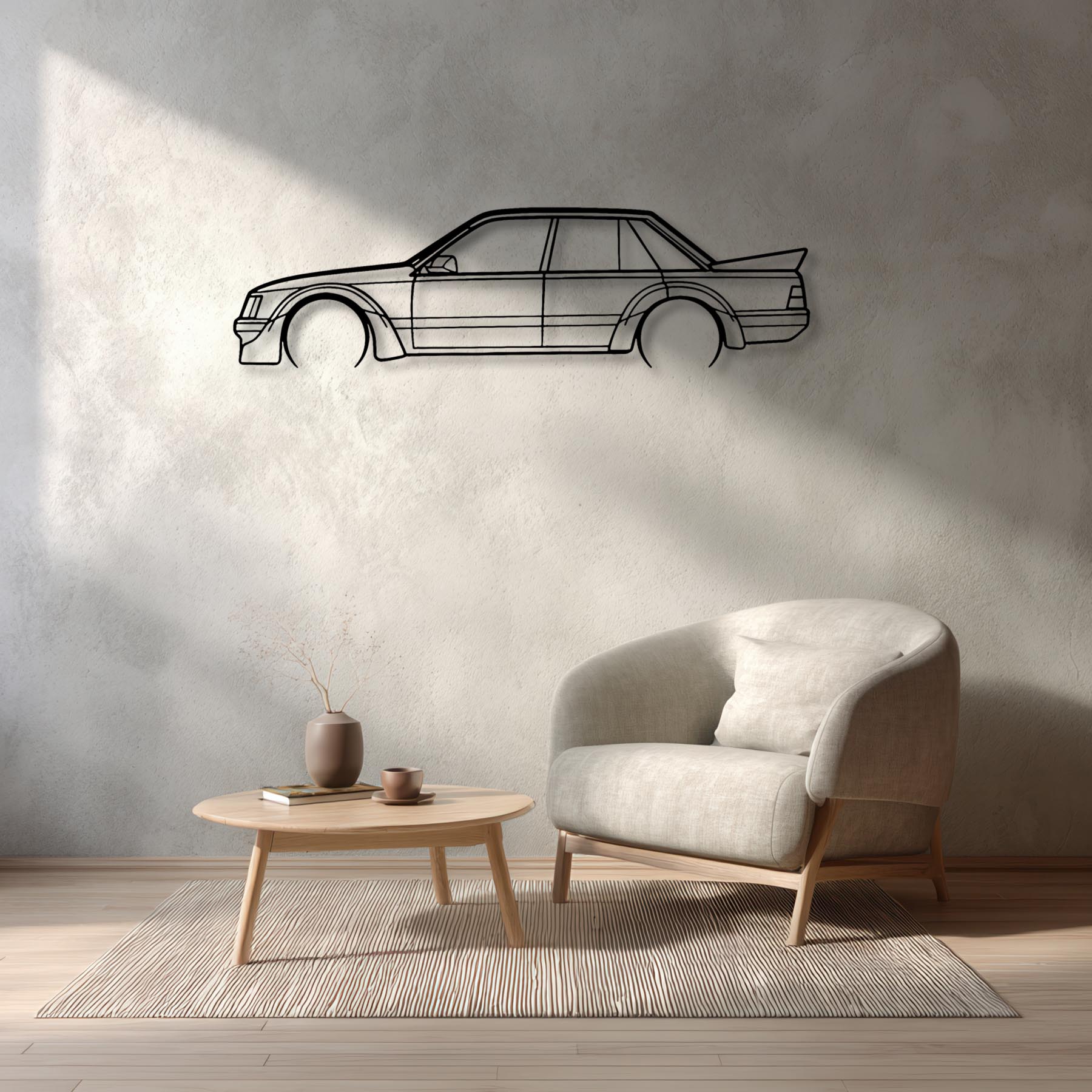 VK Big Banger Detailed Silhouette Metal Wall Art