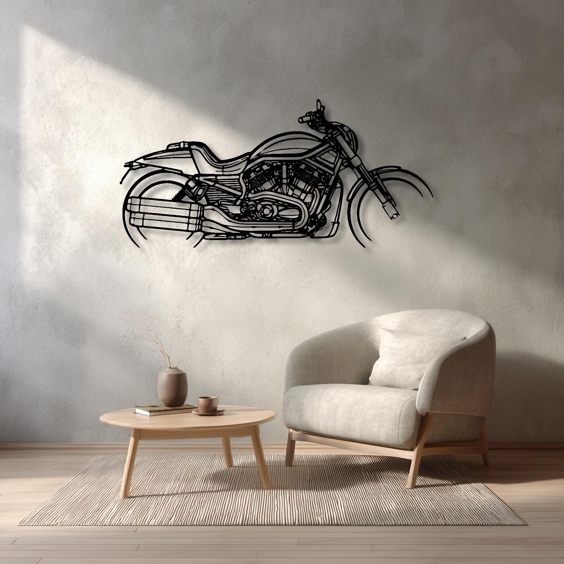 VRSCDX Night Rod Special 2012 Silhouette Metal Wall Art