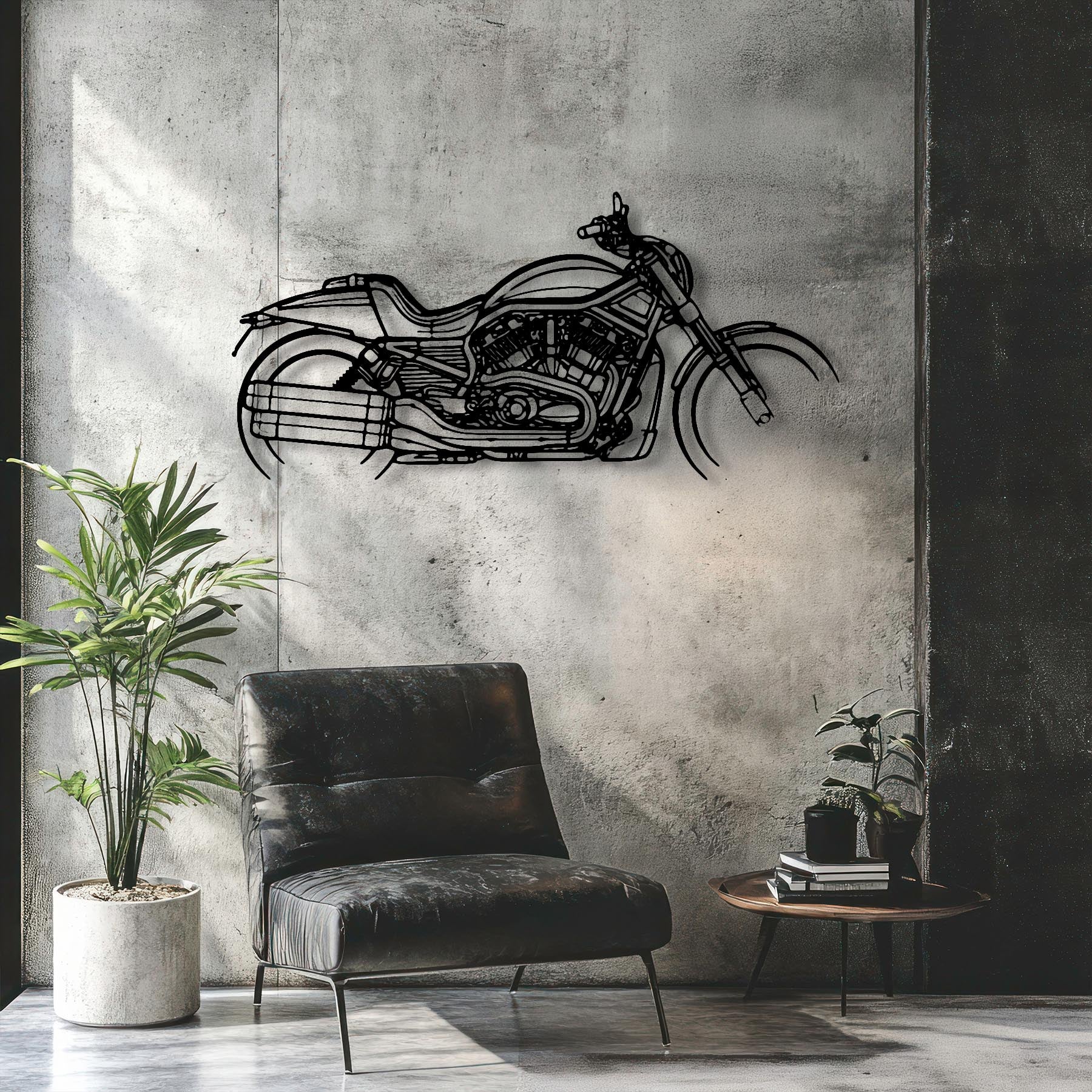 VRSCDX Night Rod Special 2012 Silhouette Metal Wall Art