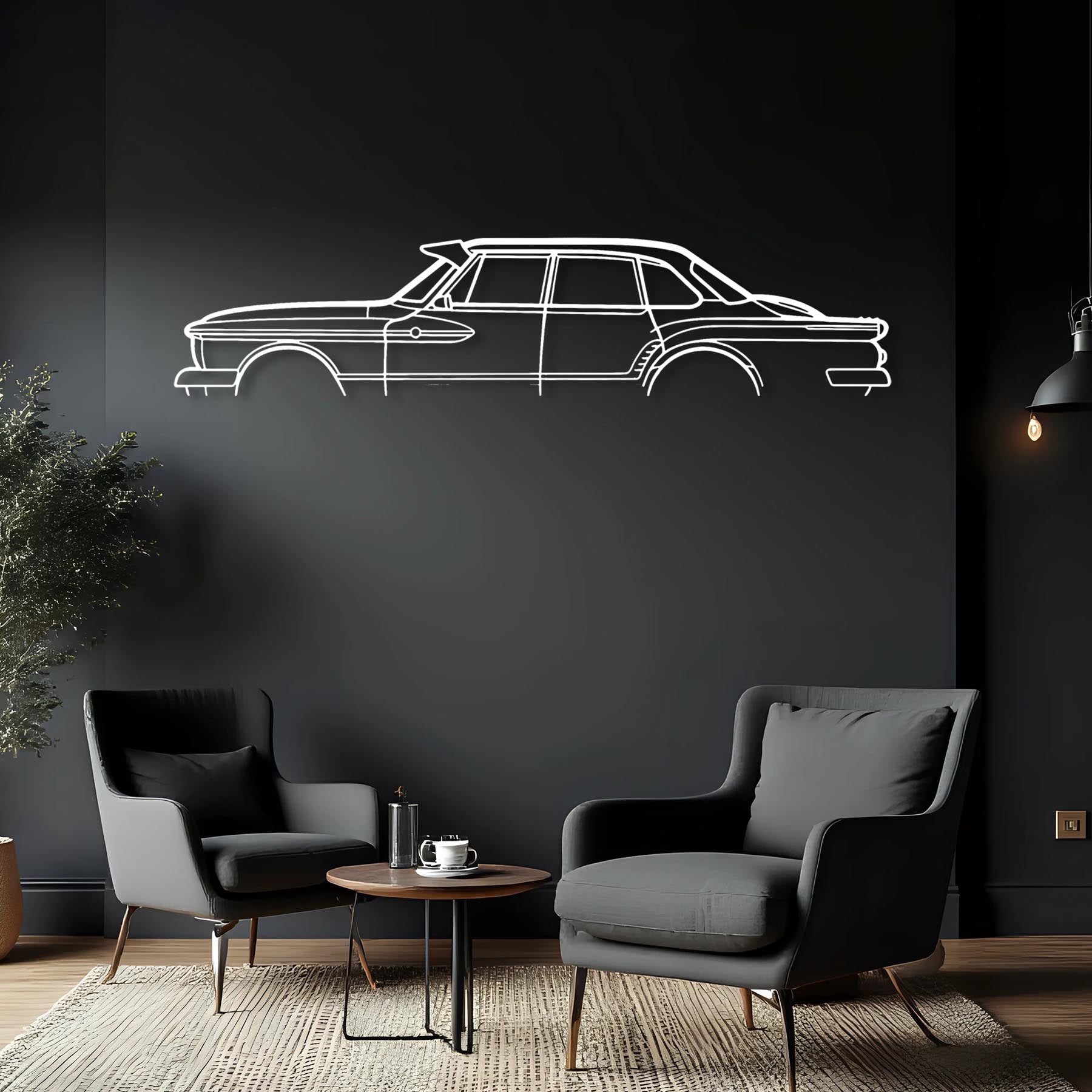 Valiant R 1962 Classic Silhouette Metal Wall Art