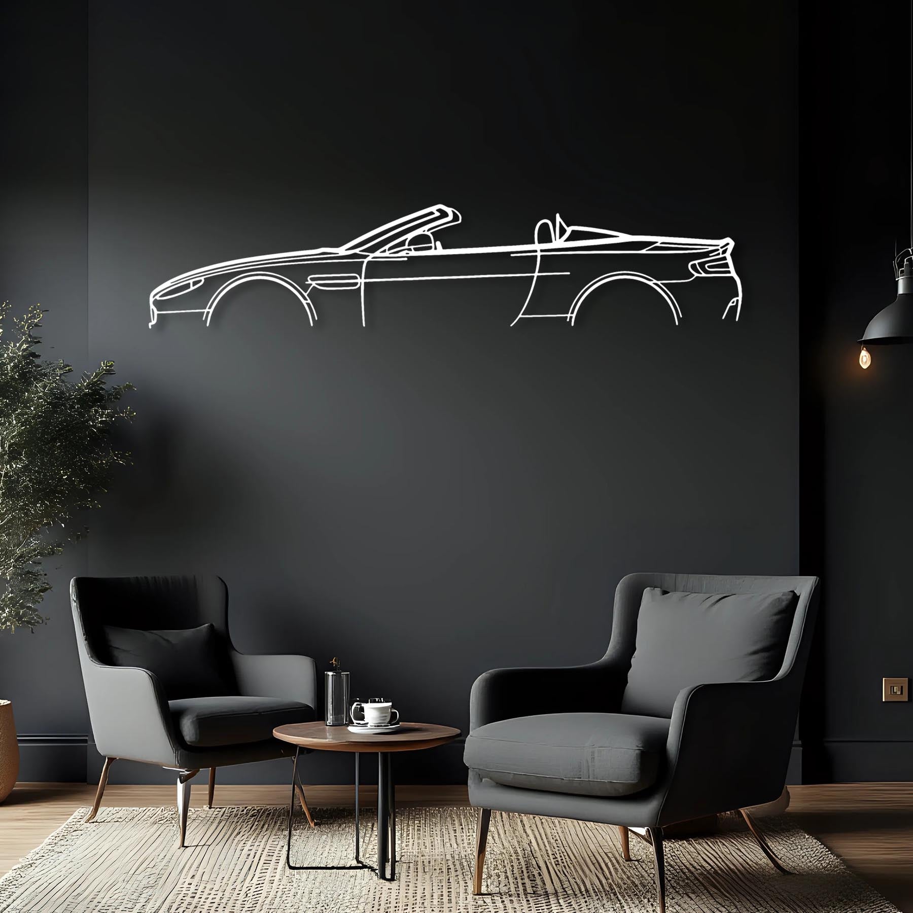 Vantage Volante 2014 Classic Silhouette Metal Wall Art