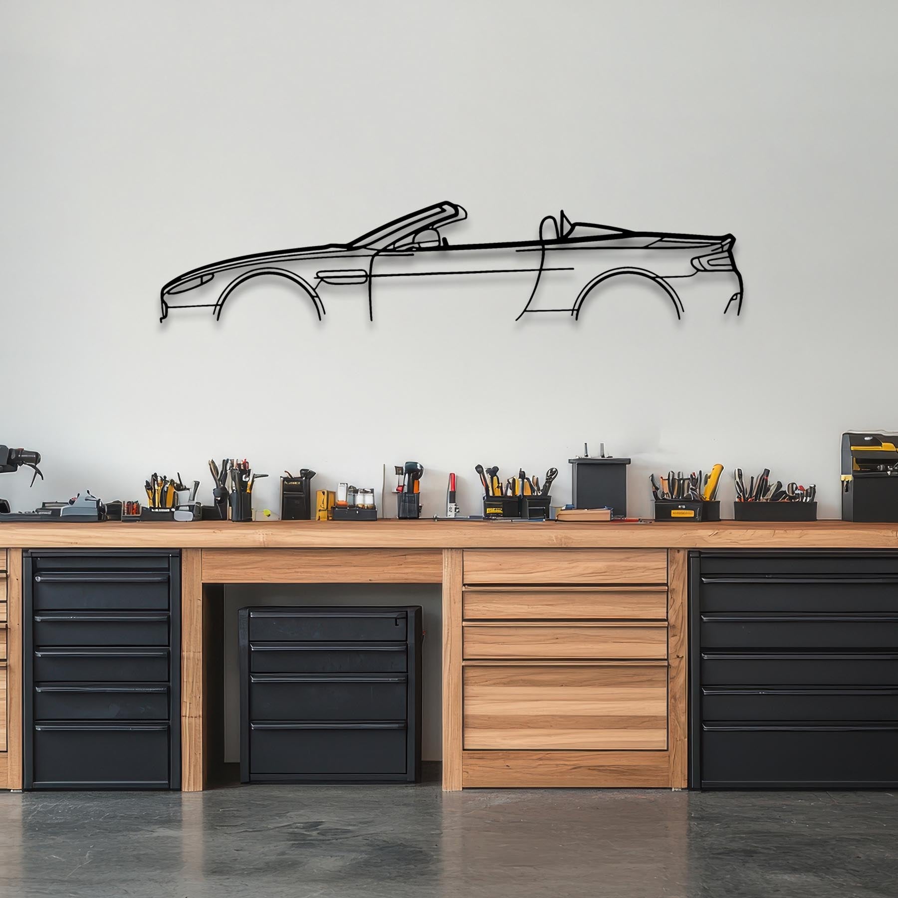 Vantage Volante 2014 Classic Silhouette Metal Wall Art