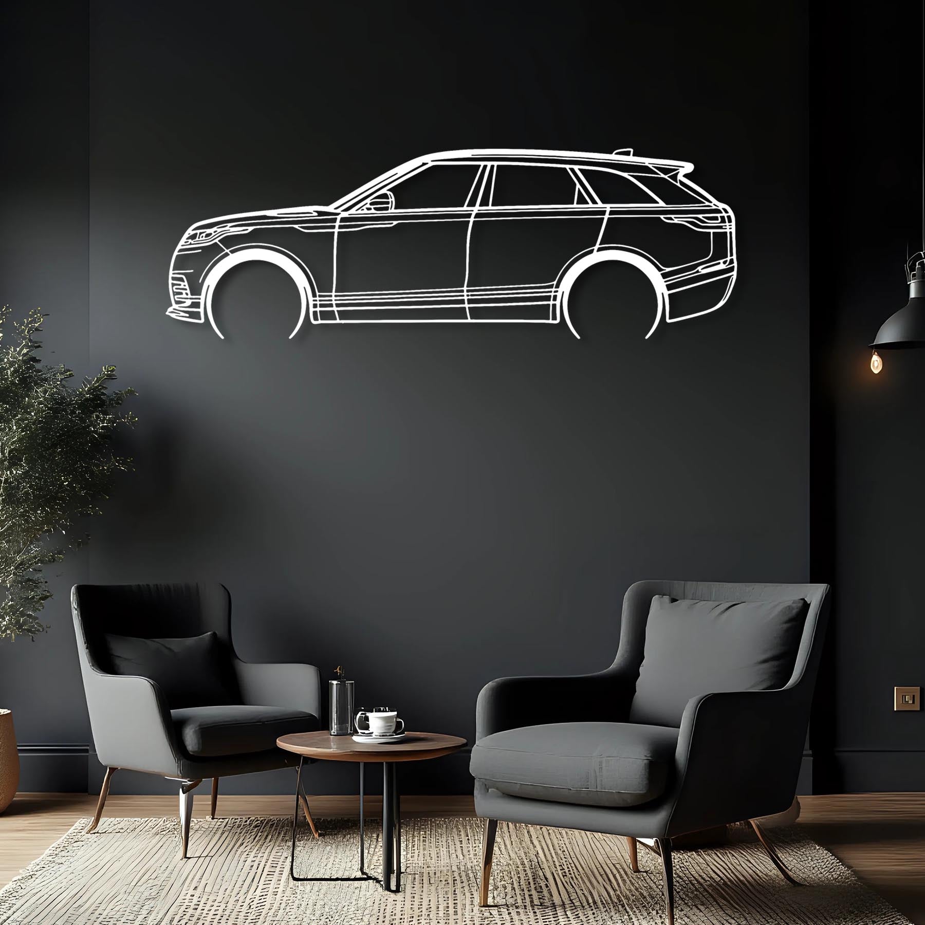 Velar 2020 Detailed Silhouette Metal Wall Art
