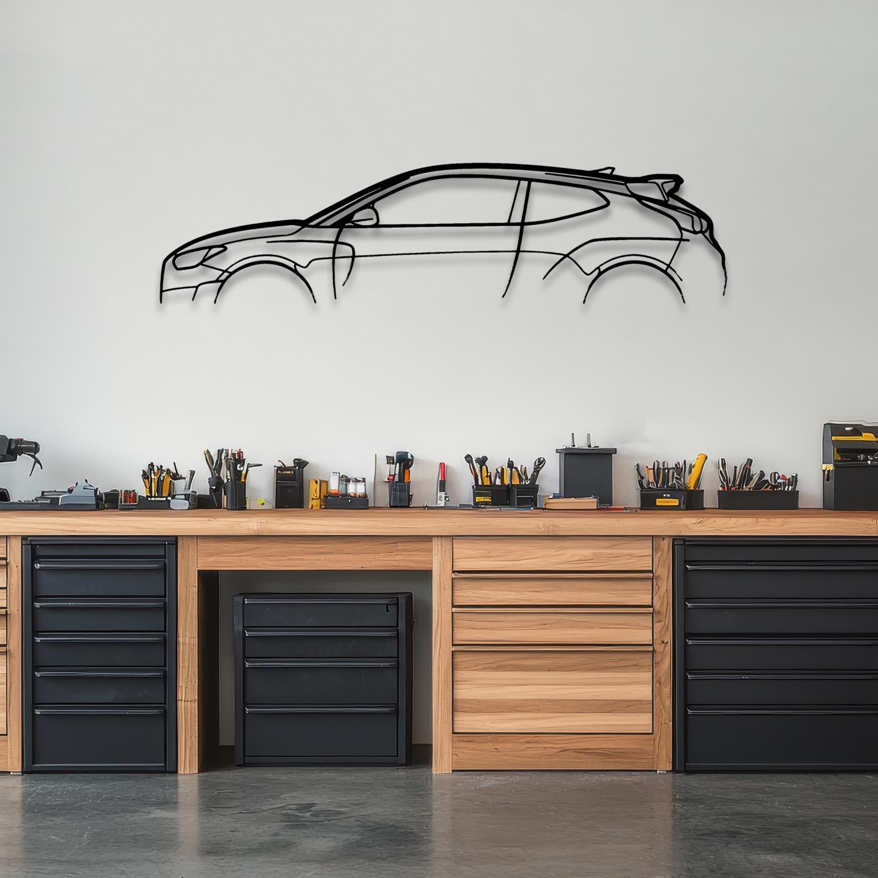 Veloster Classic Metal Silhouette Wall Art