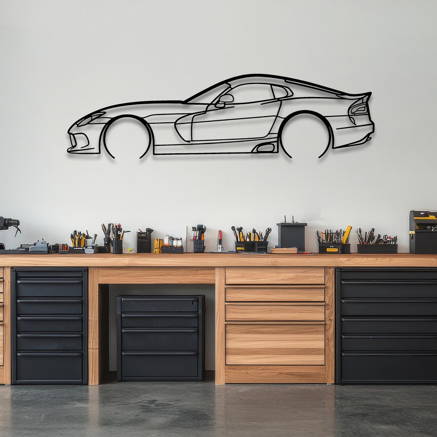 Viper Gen 5 Detailed Silhouette Metal Wall Art