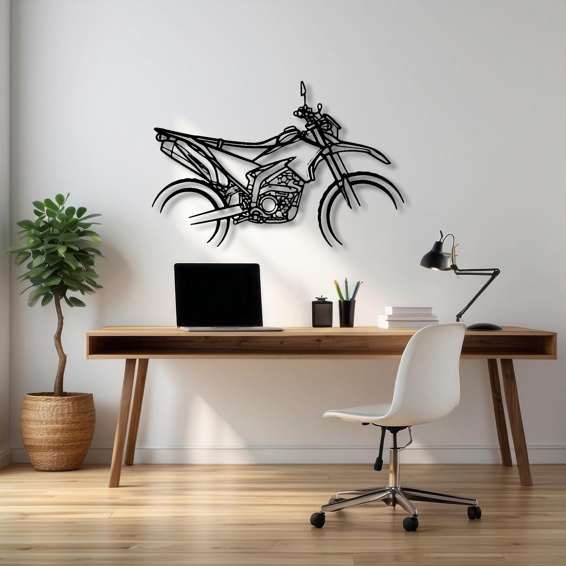 WR250R Silhouette Metal Wall Art