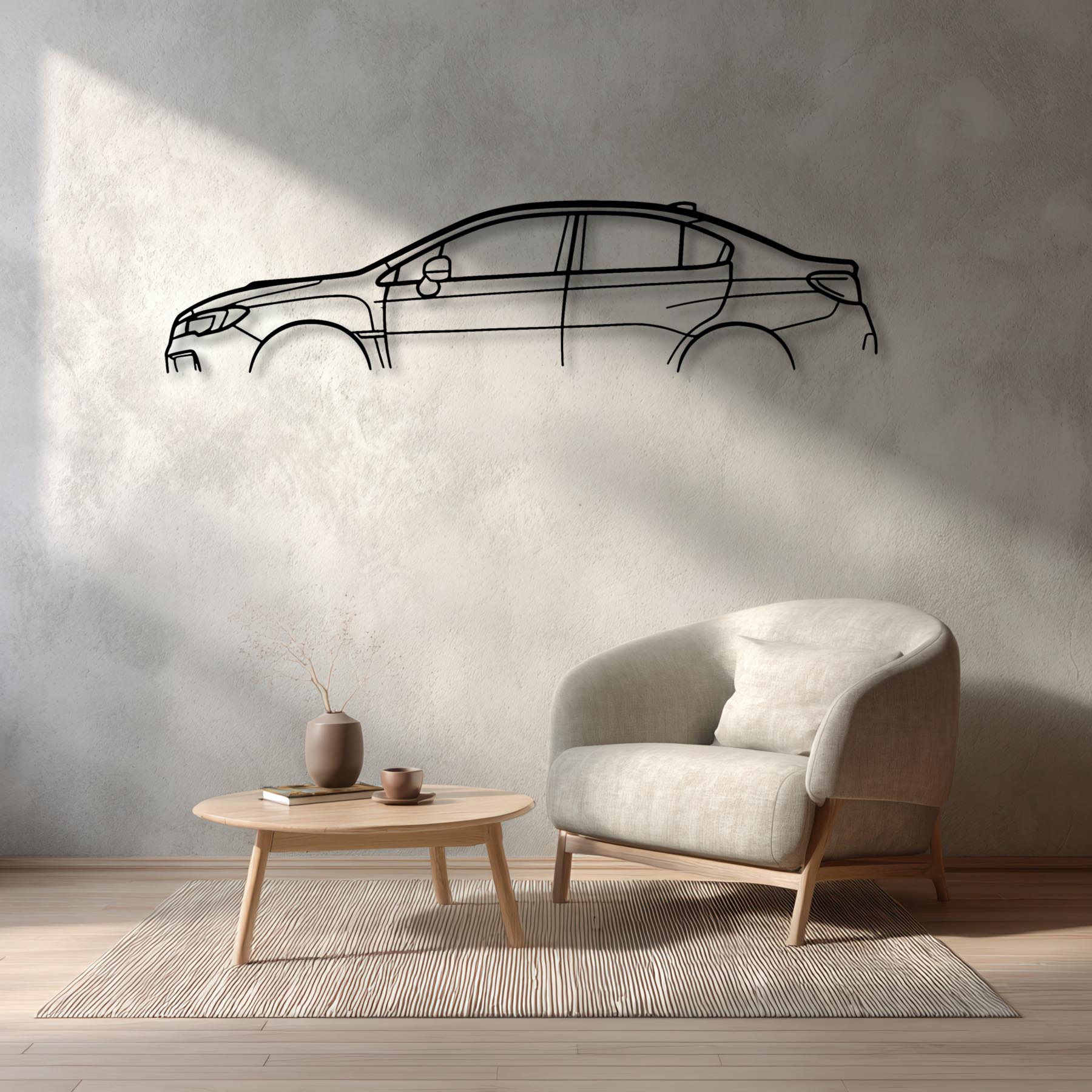 WRX 2017 Classic Silhouette Metal Wall Art