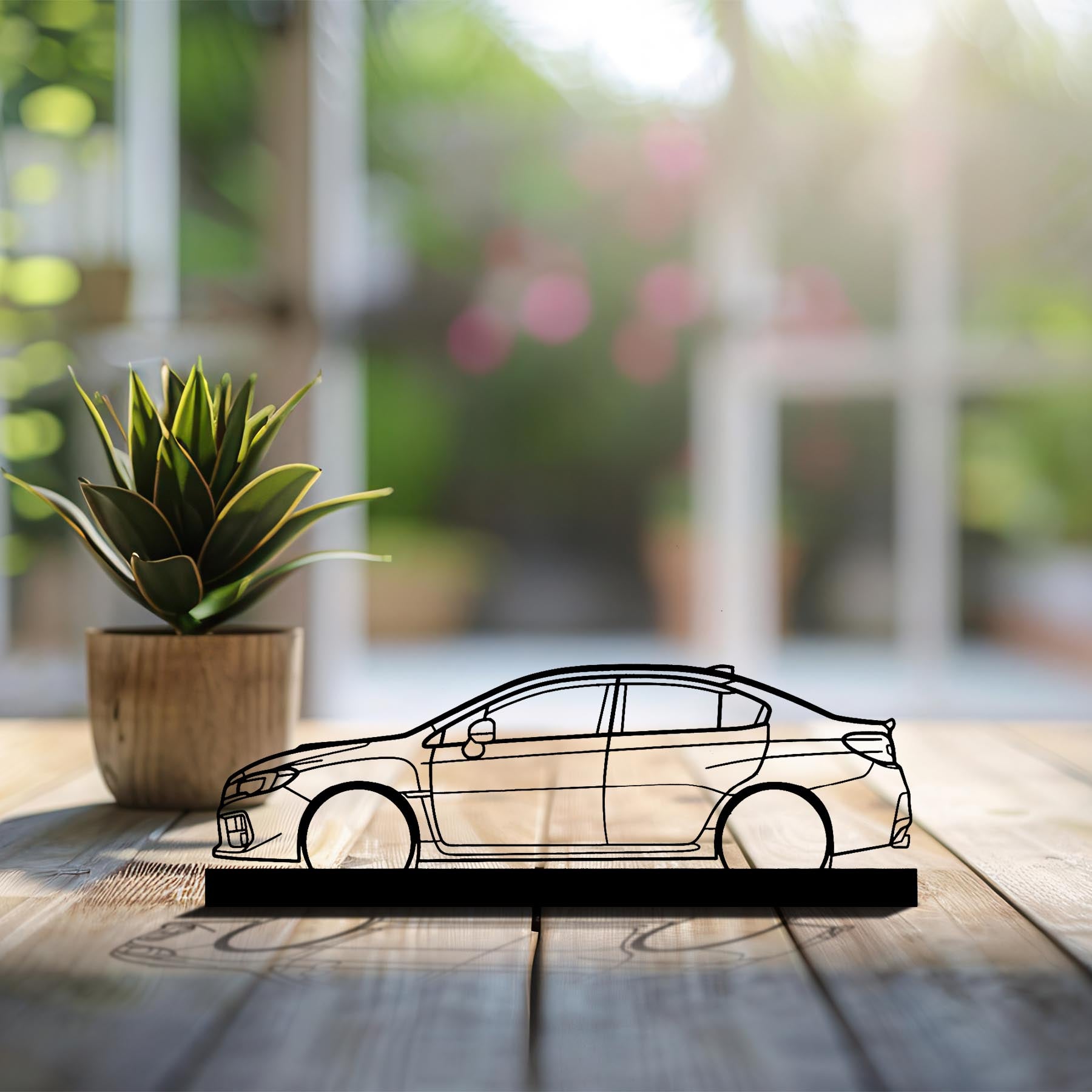 WRX STI 2018 Silhouette Metal Art Stand