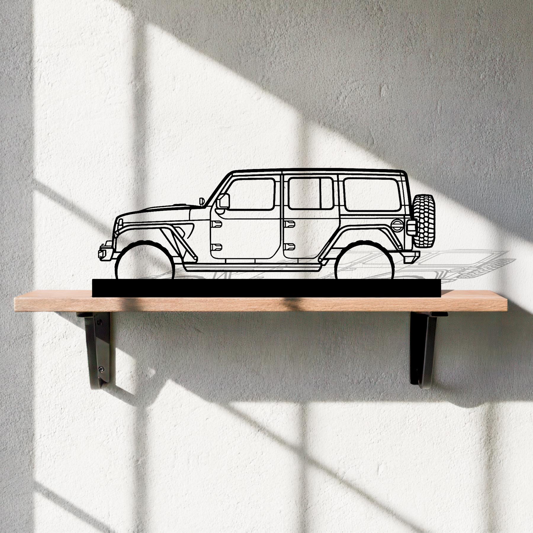 Wrangler 2019 Silhouette Metal Art Stand