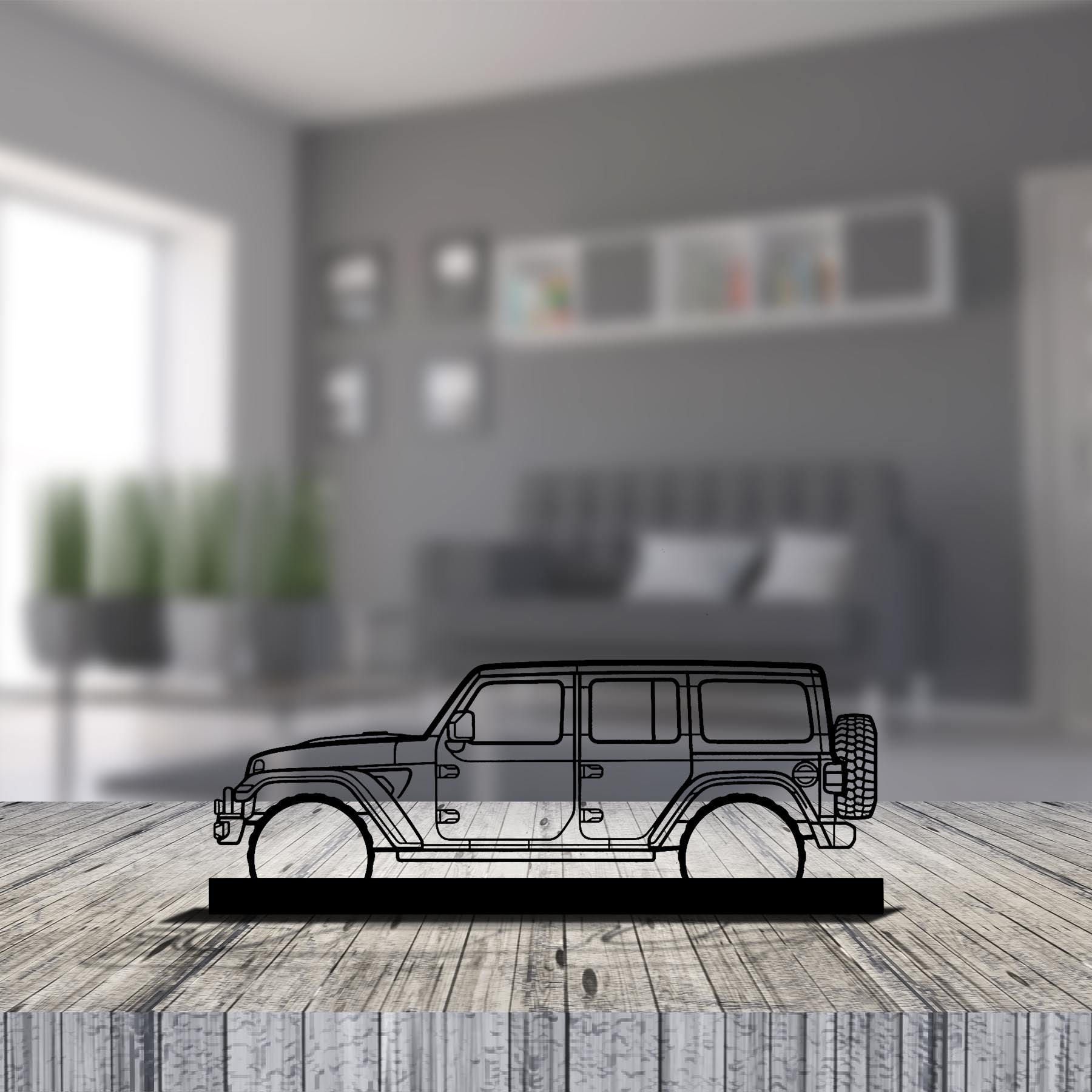 Wrangler 392 XR Silhouette Metal Art Stand